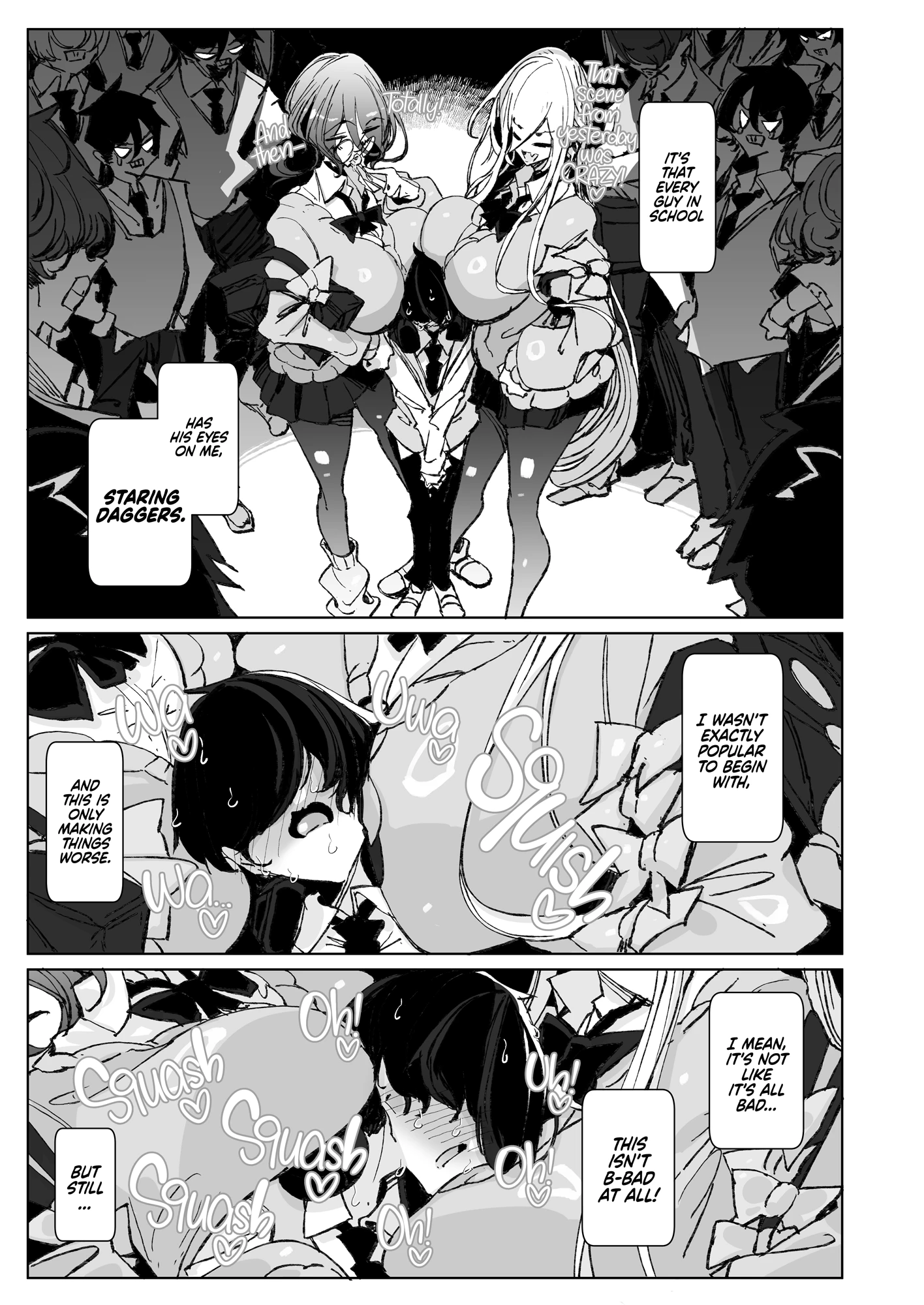 Sorry, Nerd, but You're Our BF Now! porn comic picture 4