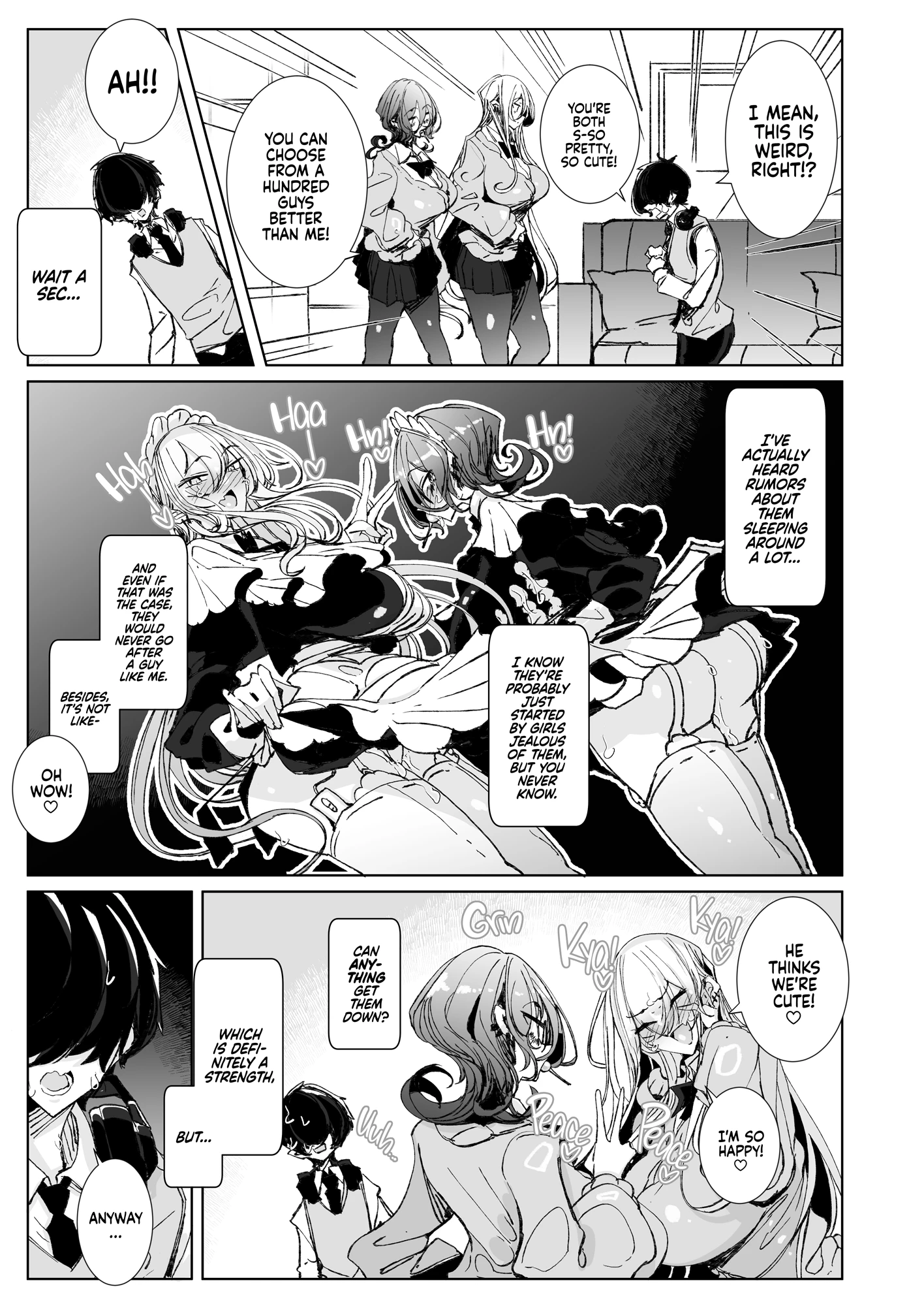 Sorry, Nerd, but You're Our BF Now! porn comic picture 8