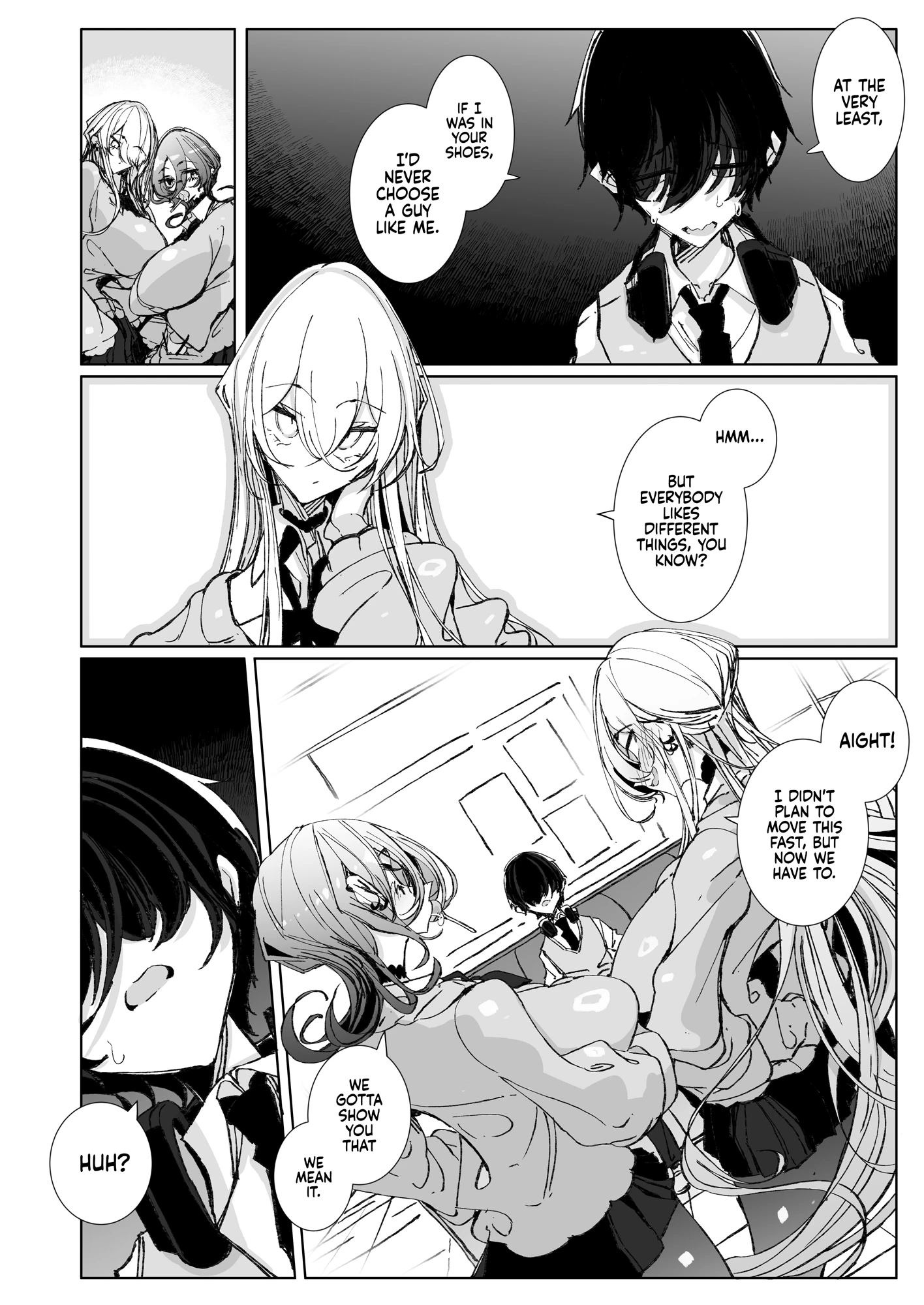 Sorry, Nerd, but You're Our BF Now! porn comic picture 9