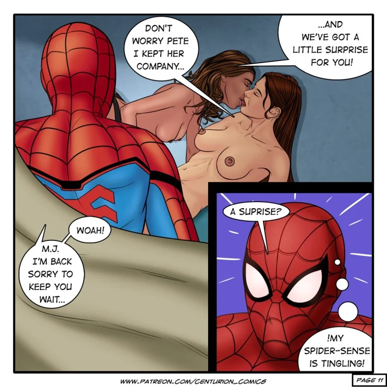 Spider-Man Cumming Home porn comic picture 12
