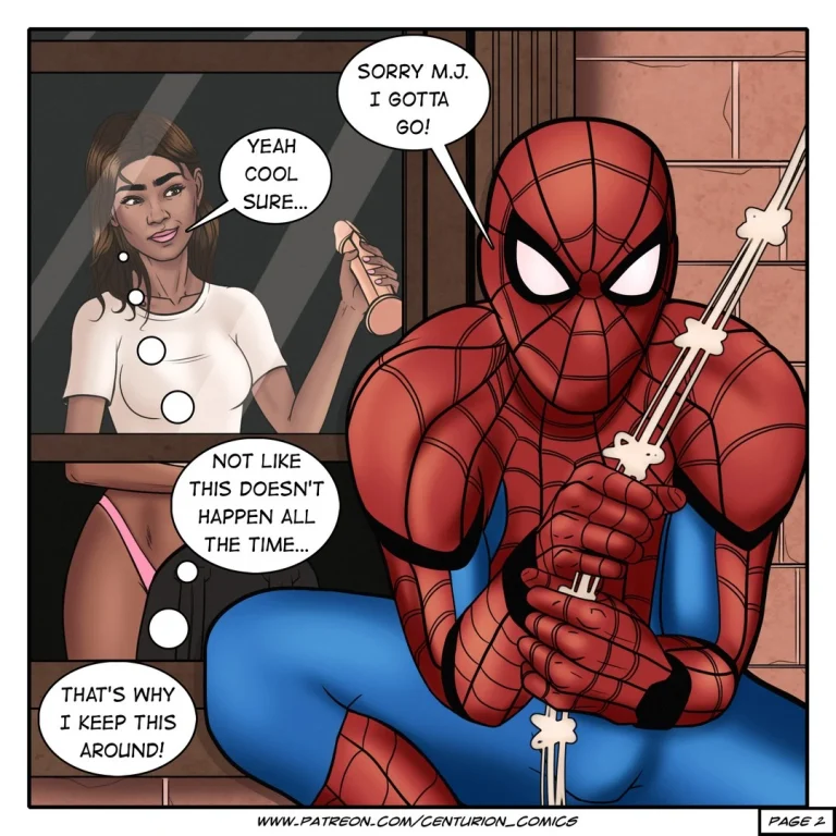 Spider-Man Cumming Home porn comic picture 3