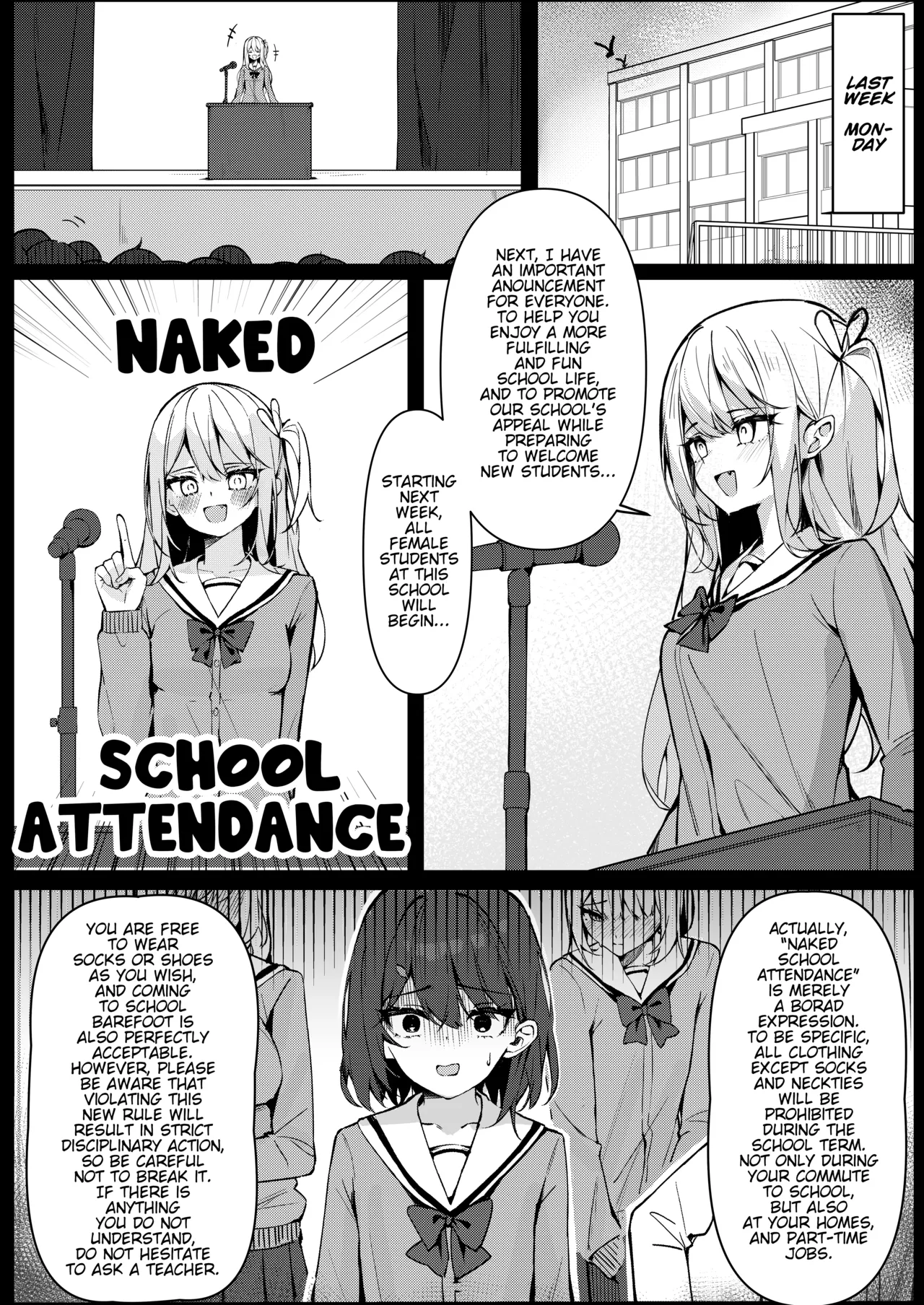 Starting Today, I'll be Going to School Naked 1 porn comic picture 8