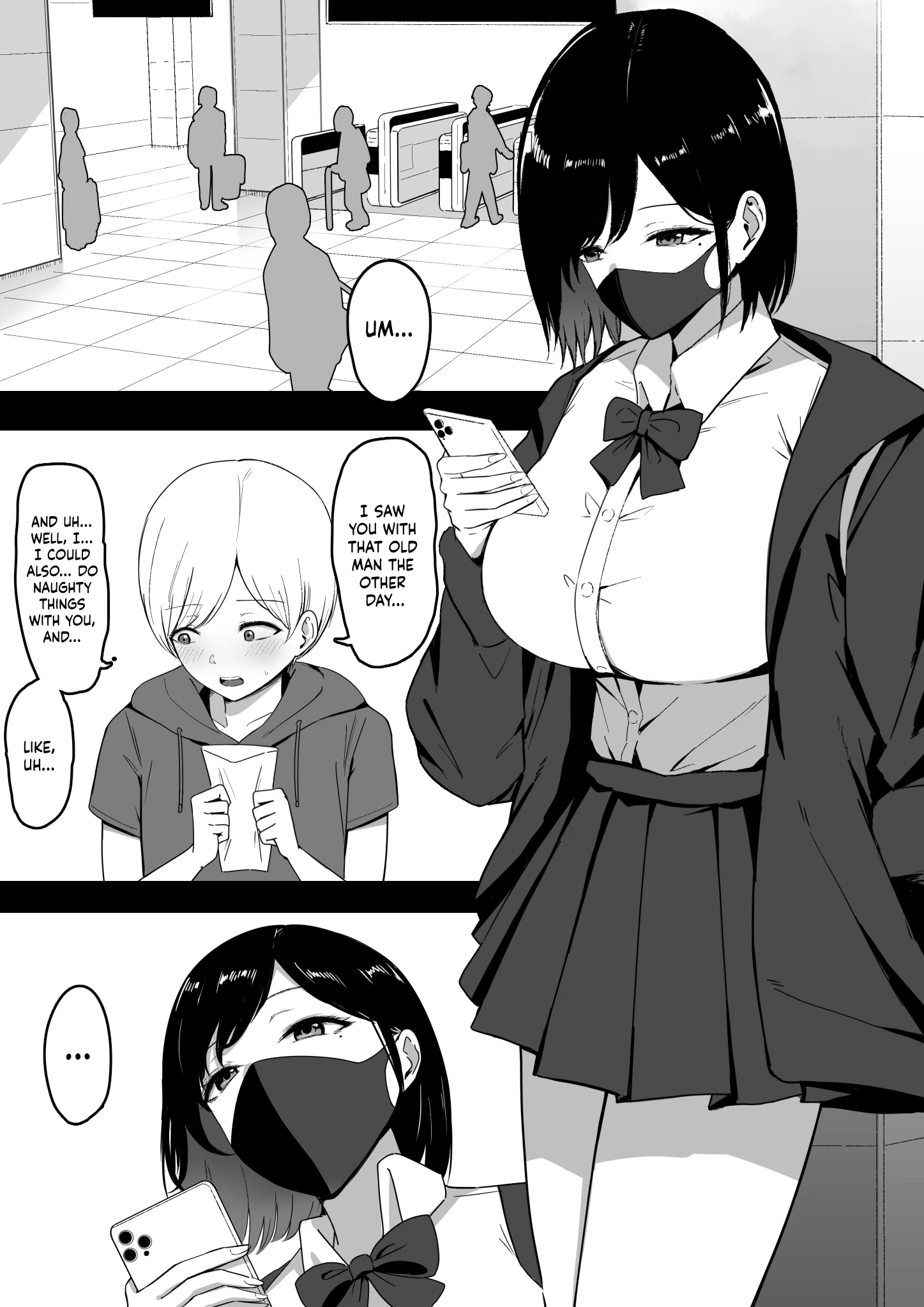 Stealthy Sexcapades with a Slutty Gyaru Skank porn comic picture 2