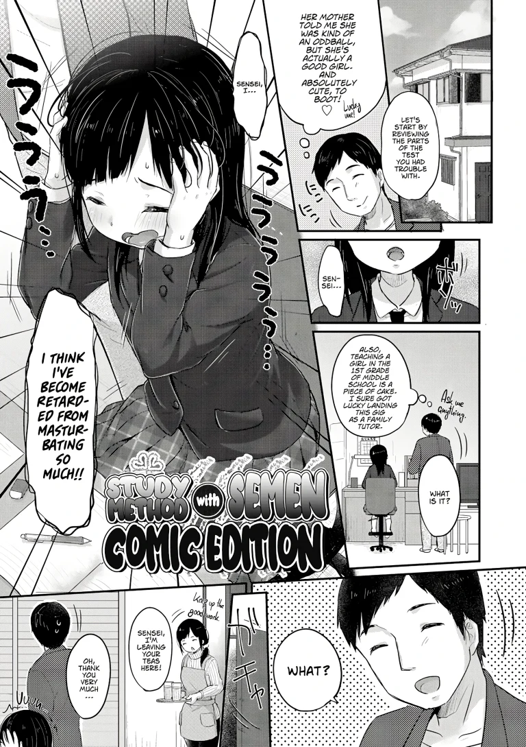 Study method with SEMEN - comic edition porn comic picture 1