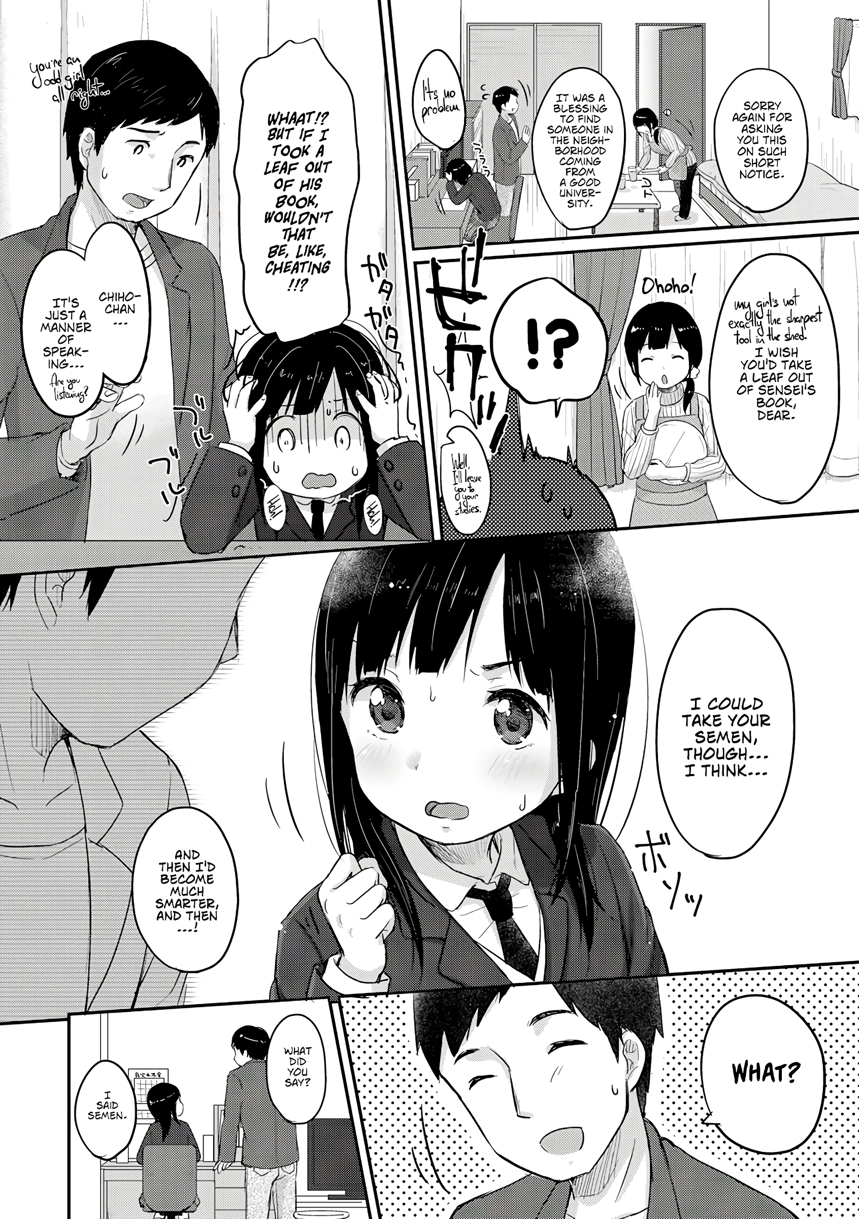 Study method with SEMEN - comic edition porn comic picture 2