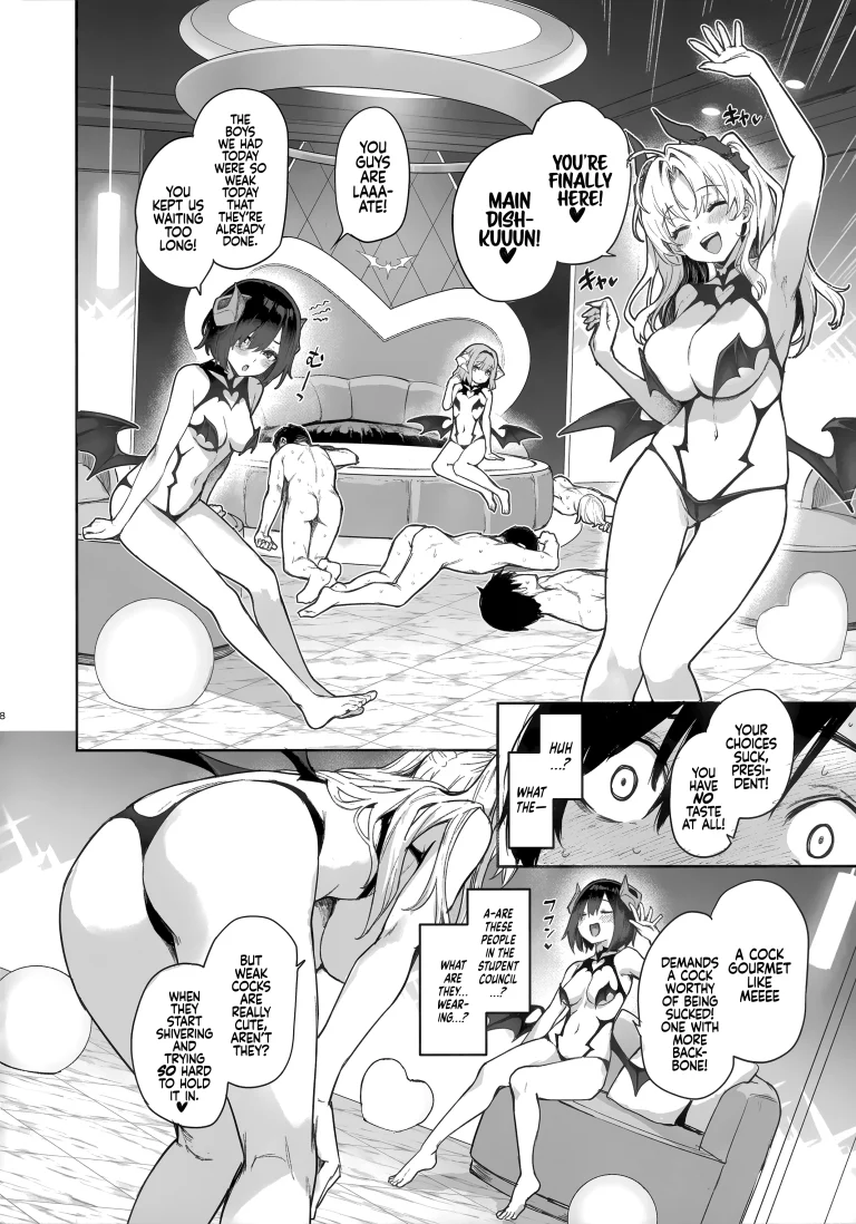 Succubus Student Council Milking Club porn comic picture 7