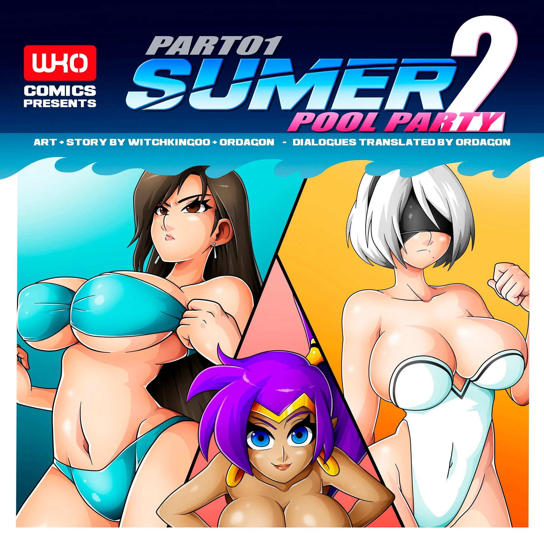 Sumer Pool Party 2 porn comic picture 1