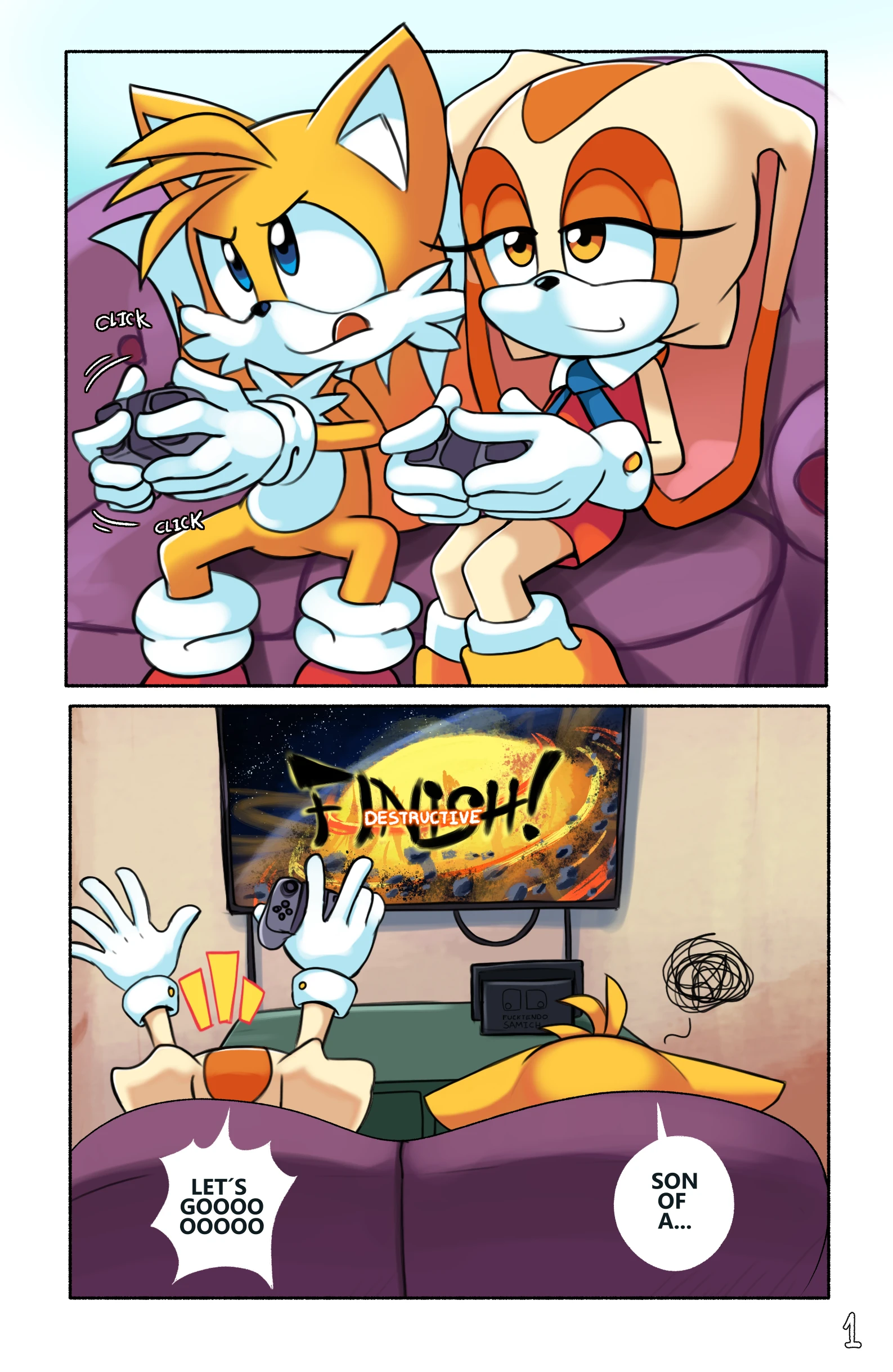 Tails' Gamer Moment porn comic picture 4