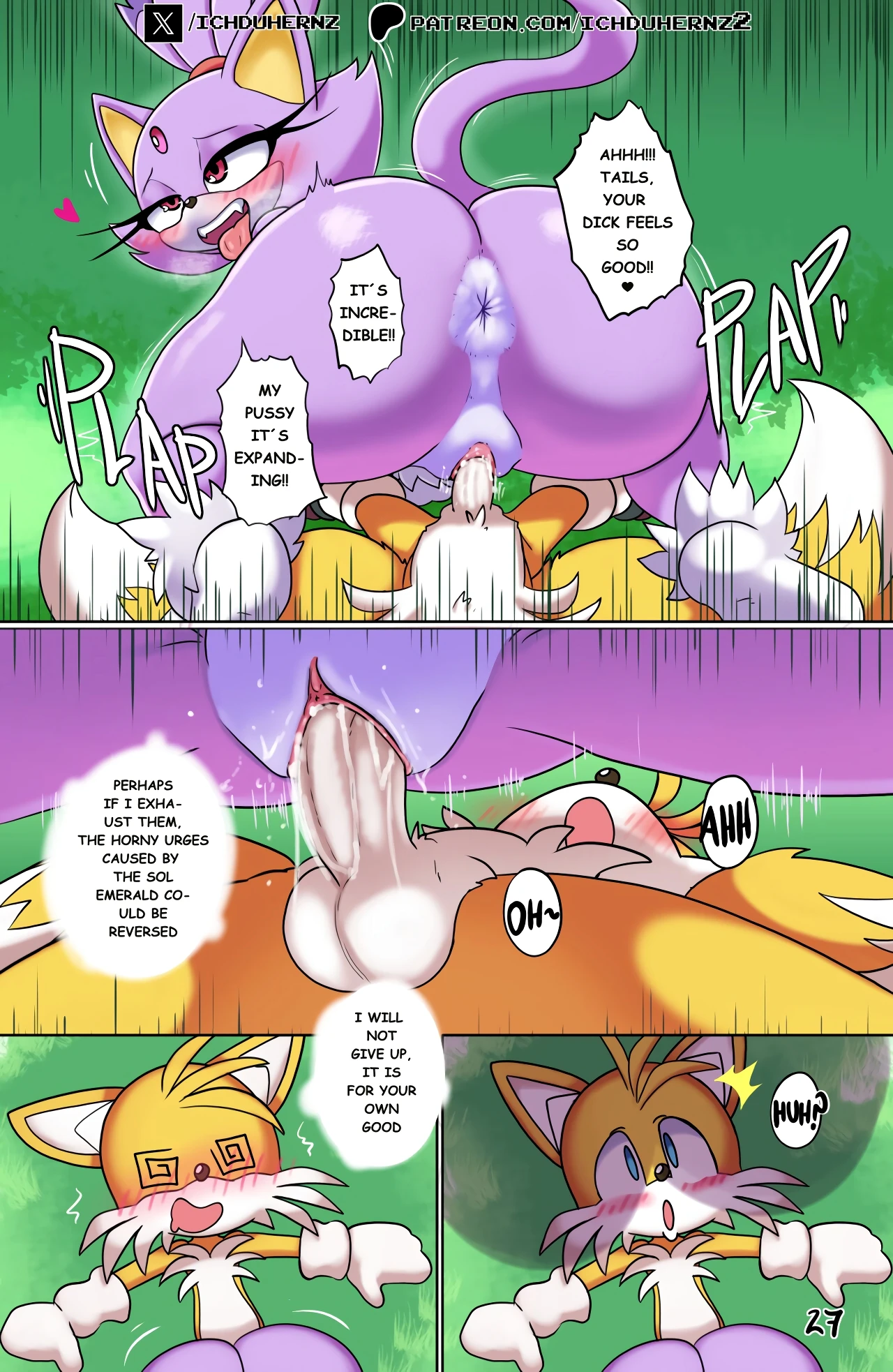 Tails Rush'd Blazy Mix 1-2 porn comic picture 27