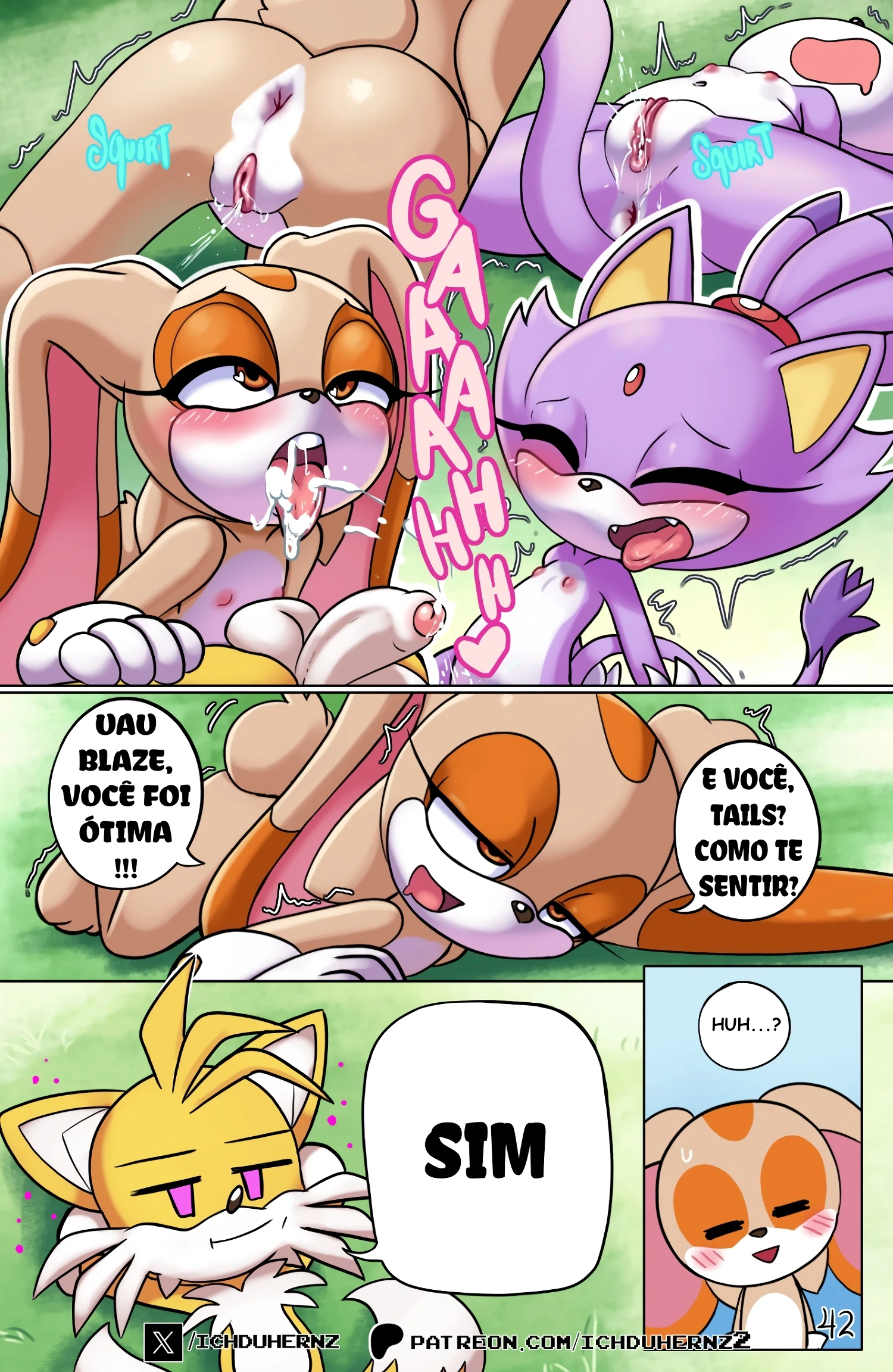 Tails Rush'd Blazy Mix 1-2 porn comic picture 42