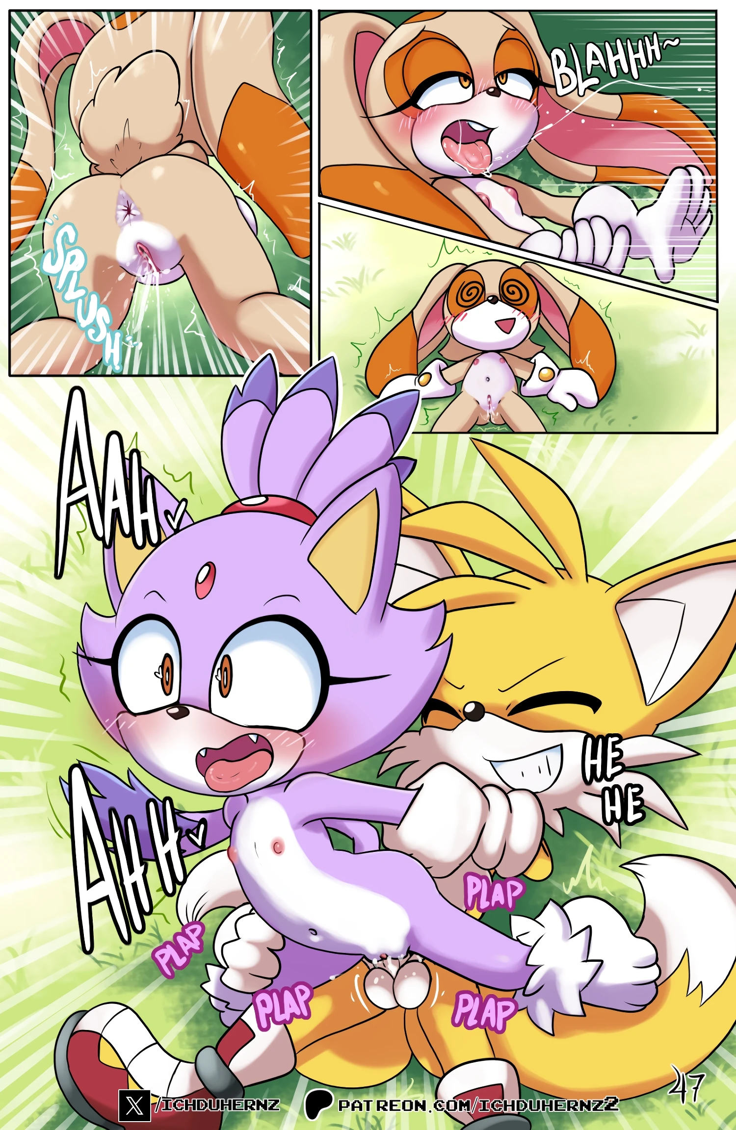 Tails Rush'd Blazy Mix 1-2 porn comic picture 47