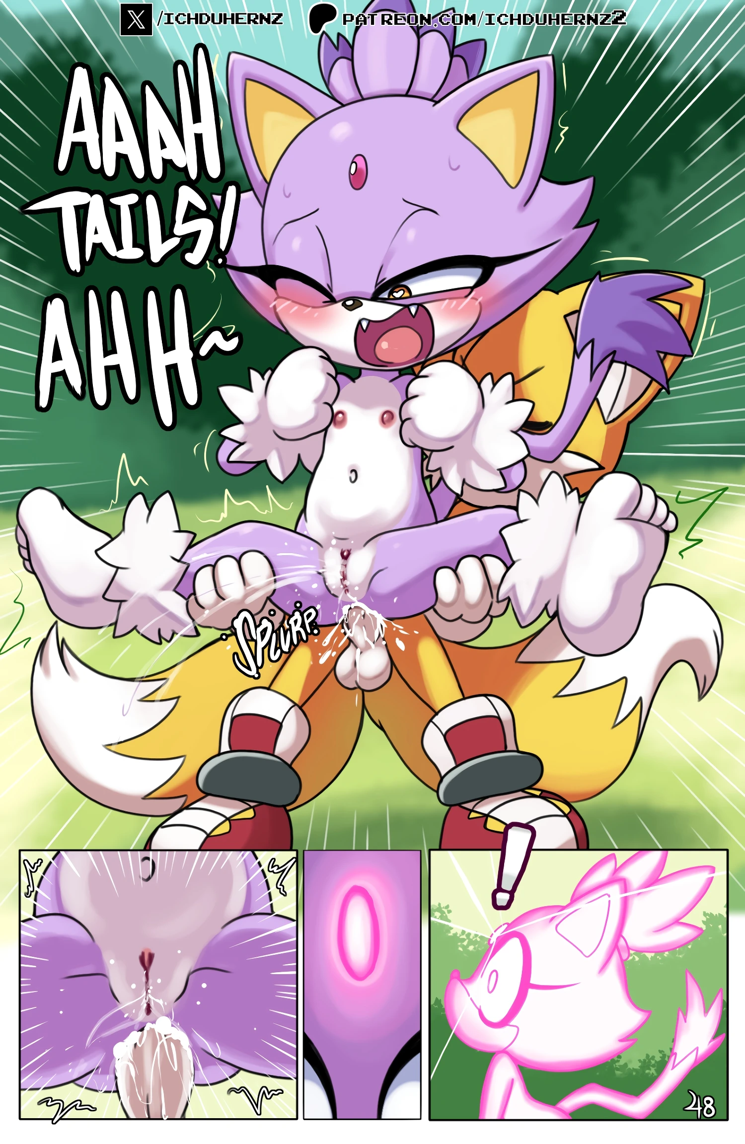 Tails Rush'd Blazy Mix 1-2 porn comic picture 48