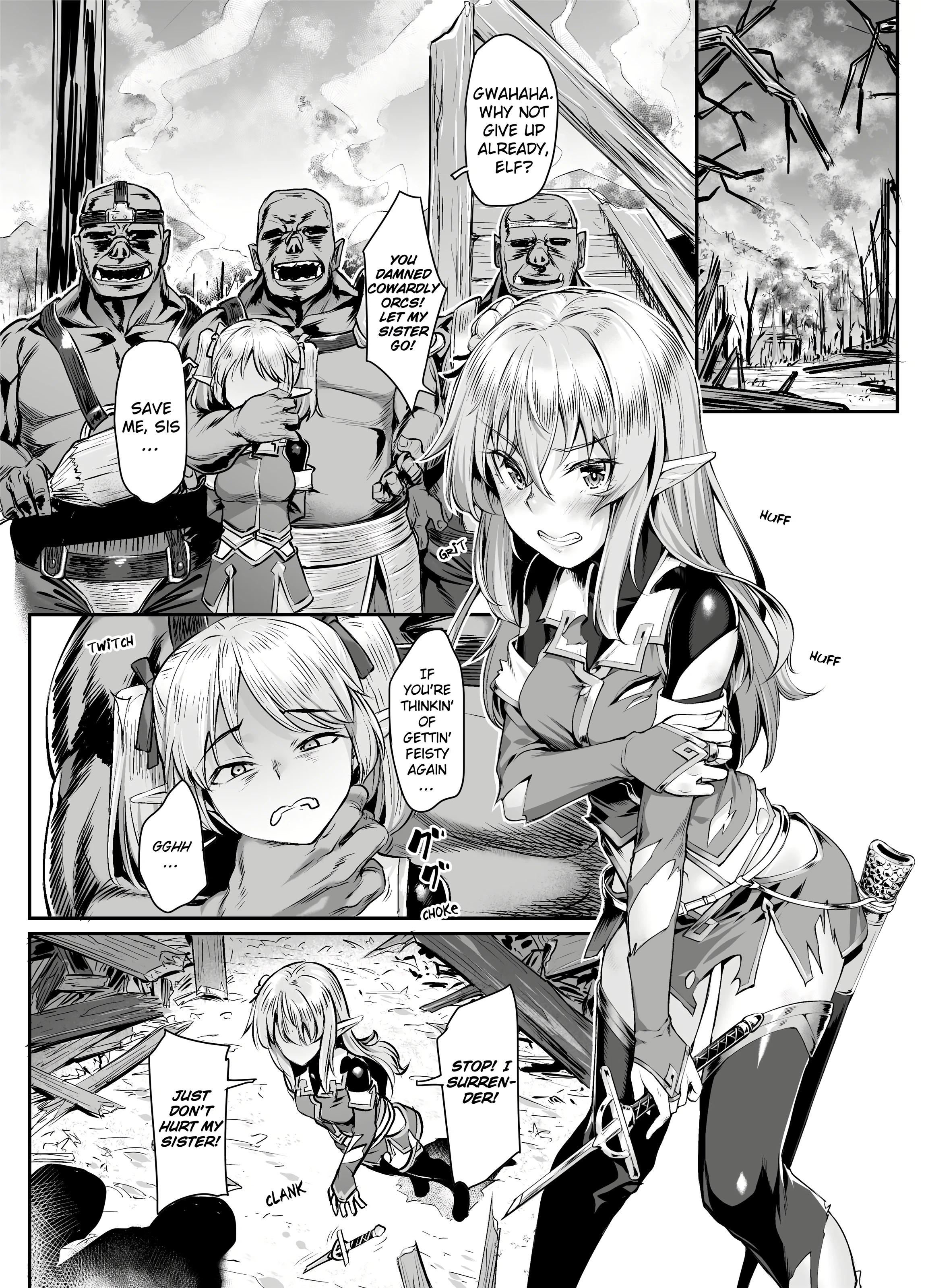 Taken by Orcs porn comic picture 3