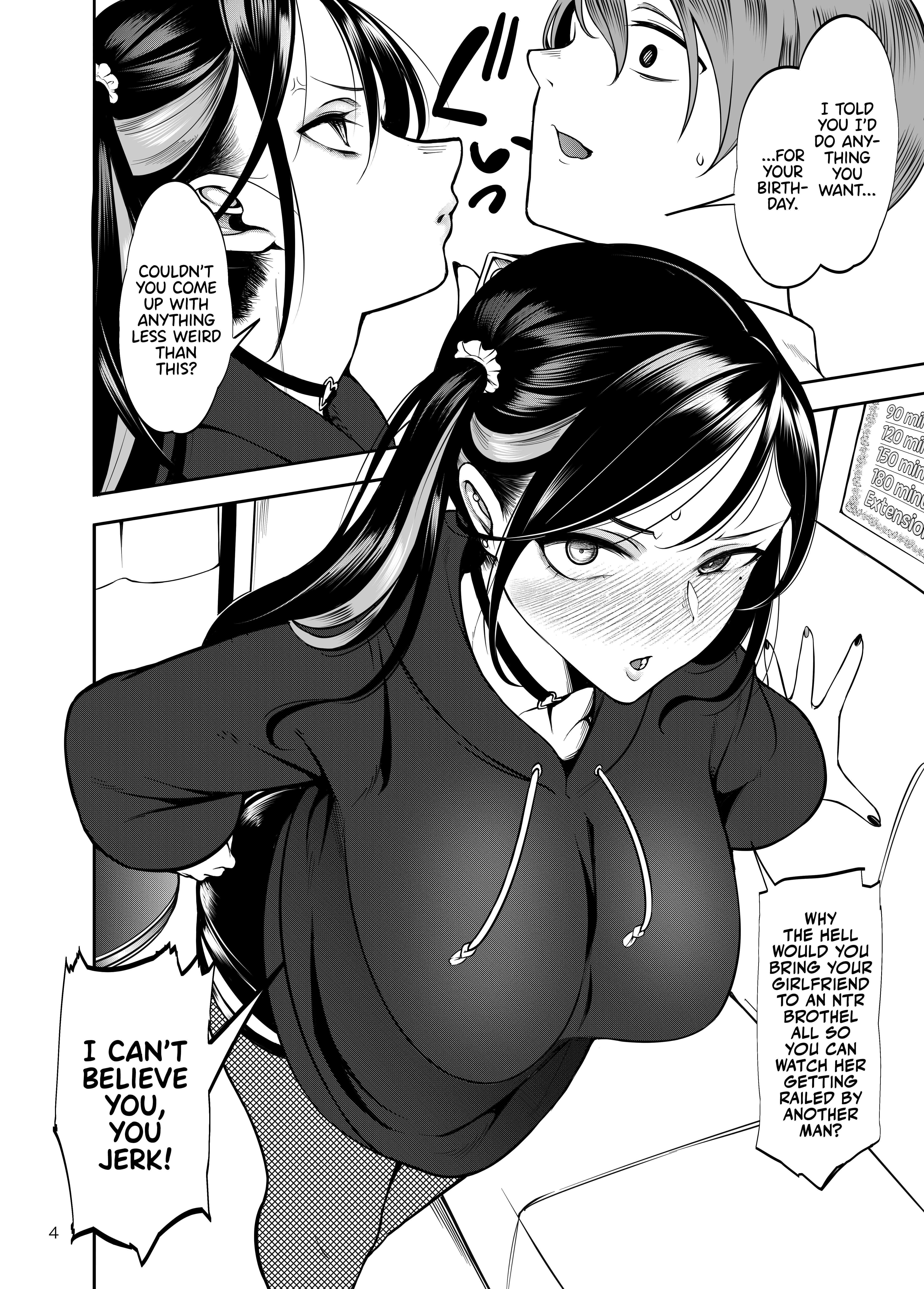 Taking My GF to the NTR Brothel Wasn't a Good Idea! porn comic picture 5