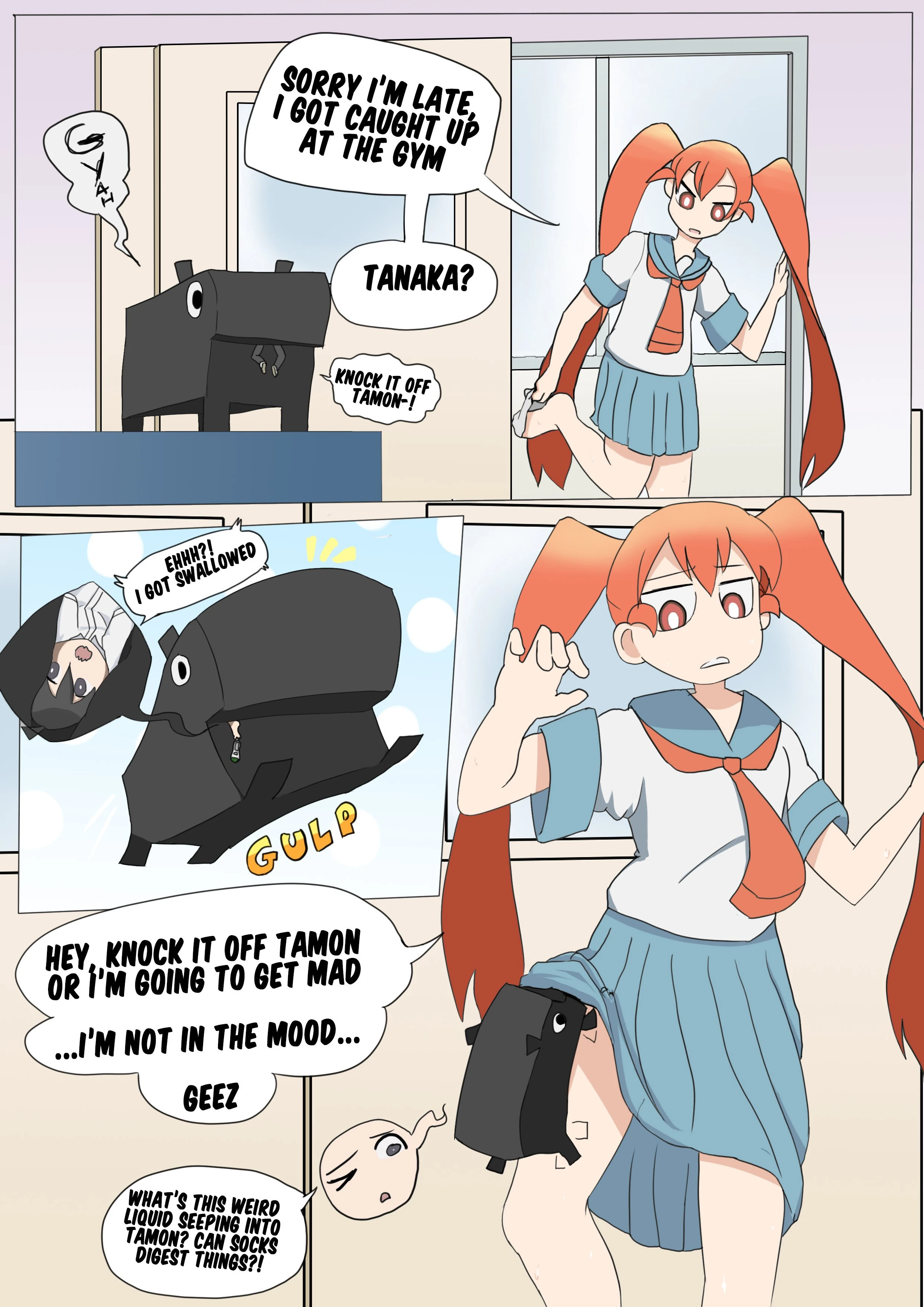 Tamon's new life as socks porn comic picture 2