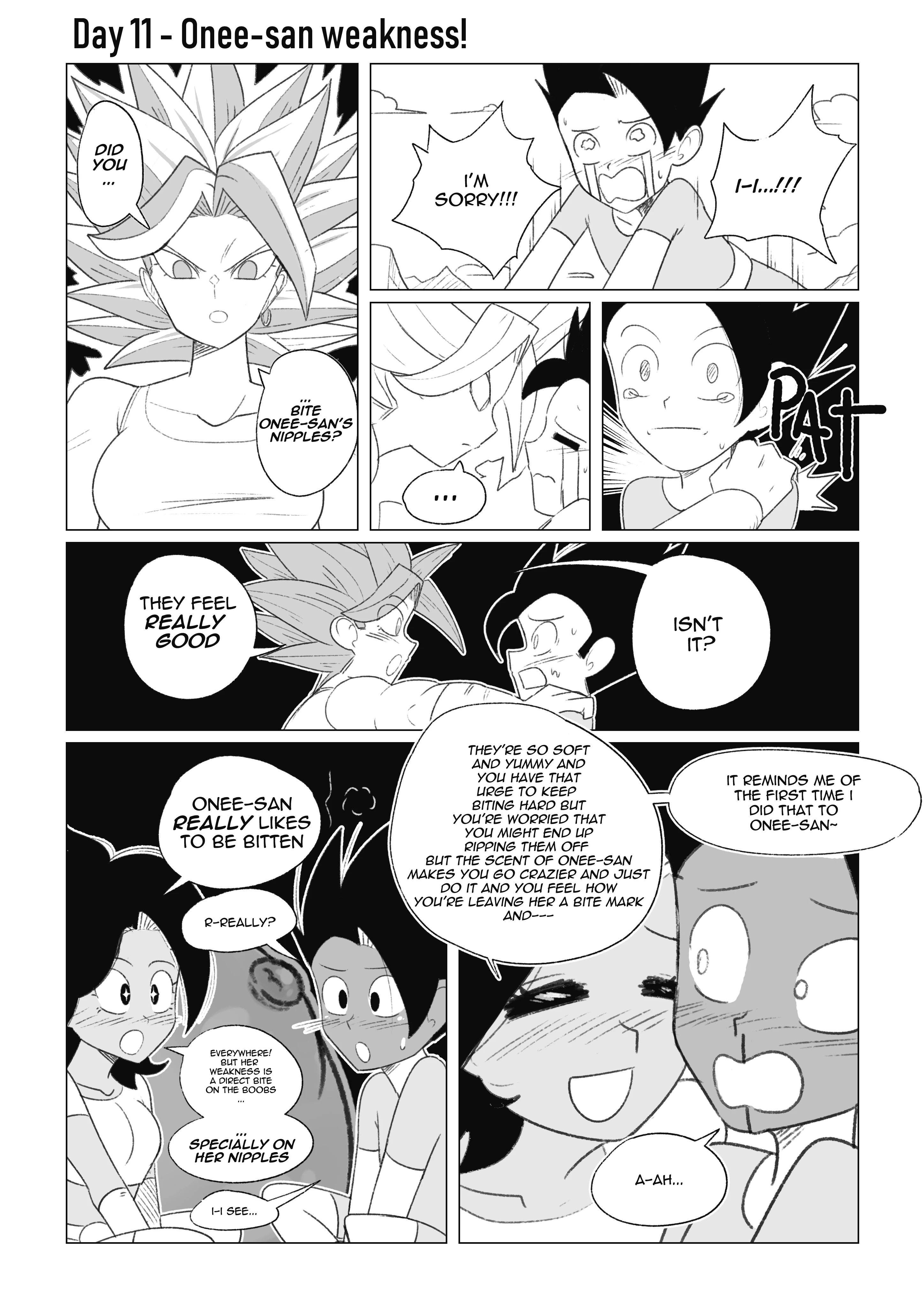 Teasing Cabba porn comic picture 14