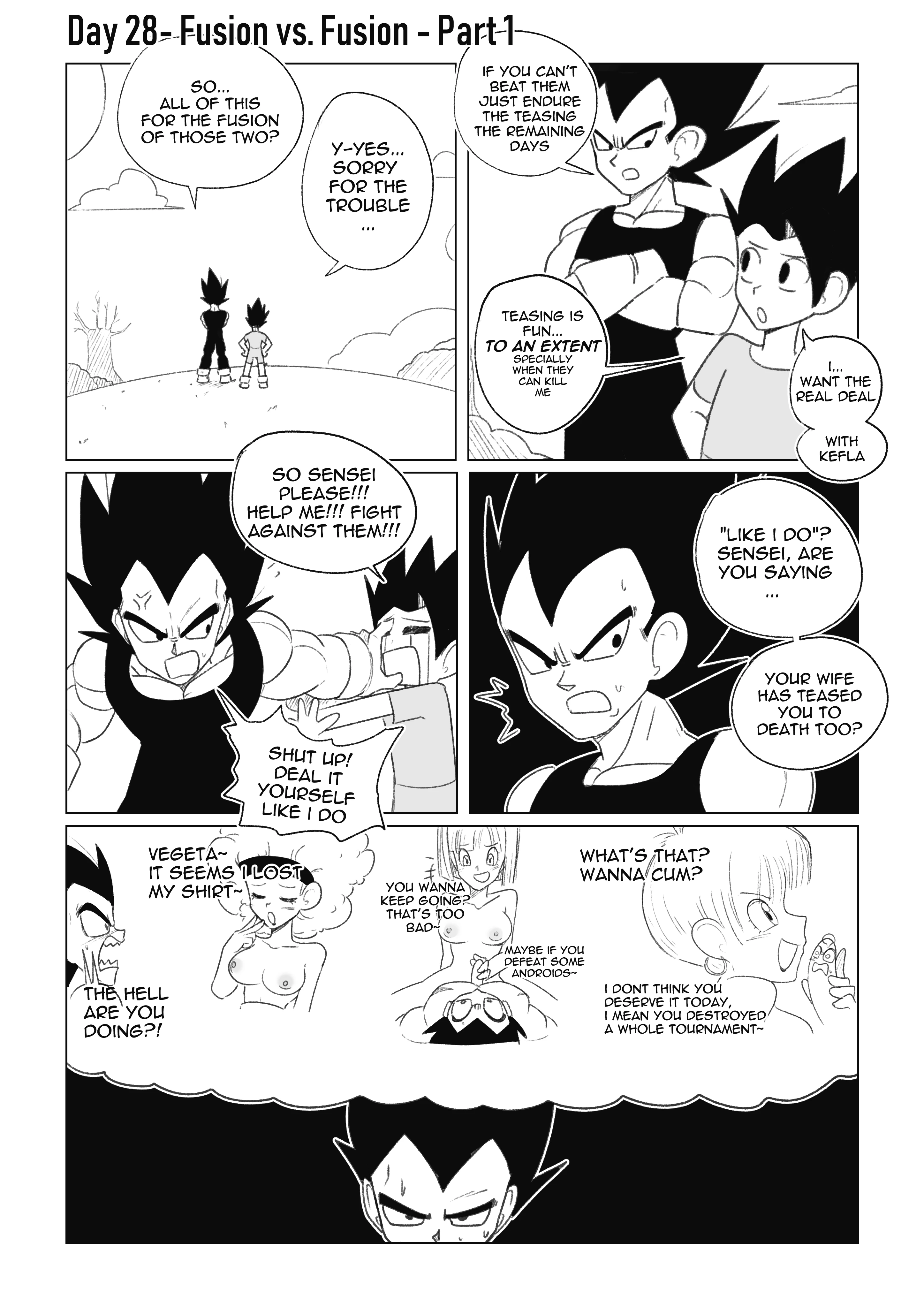 Teasing Cabba porn comic picture 45