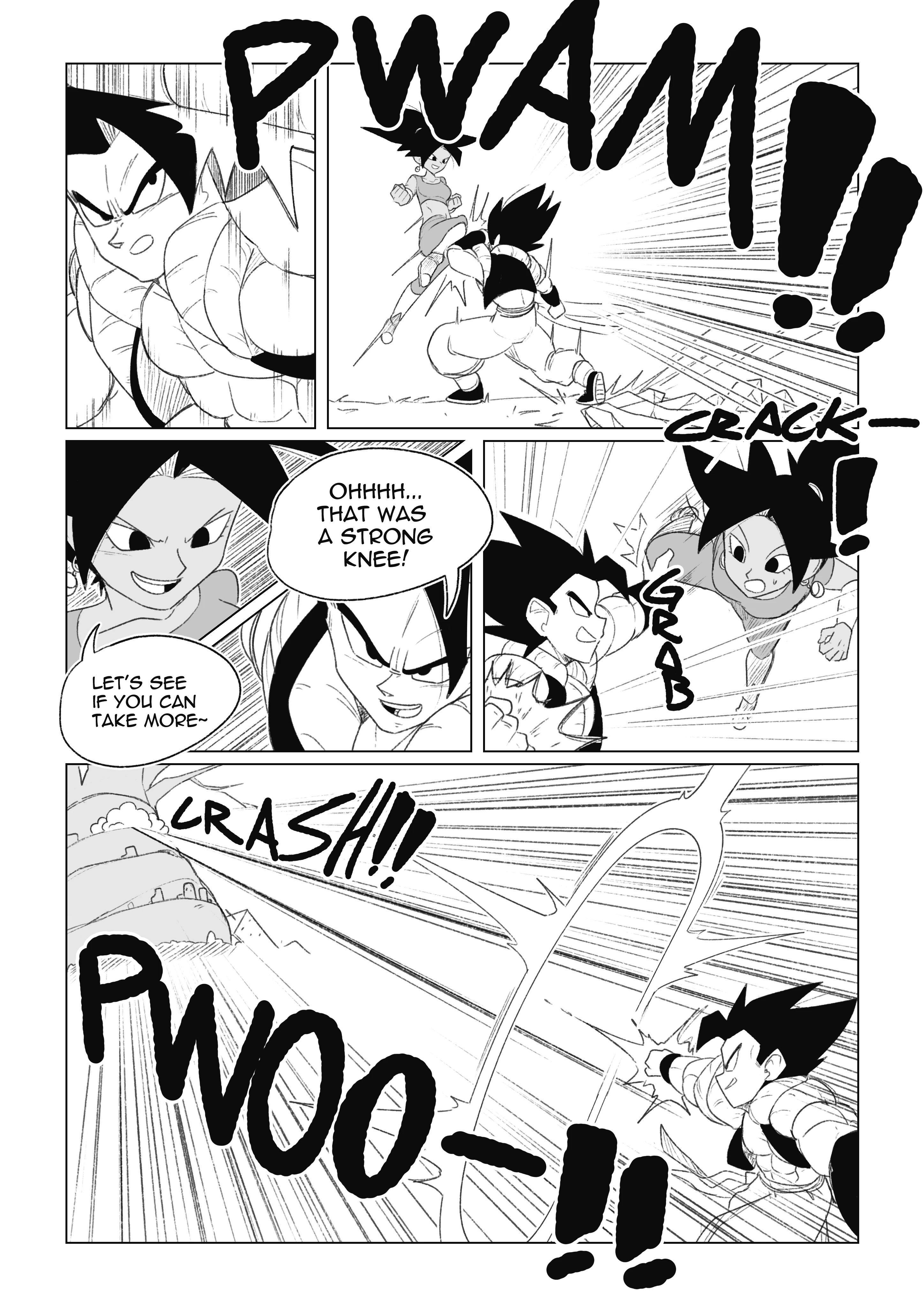 Teasing Cabba porn comic picture 51