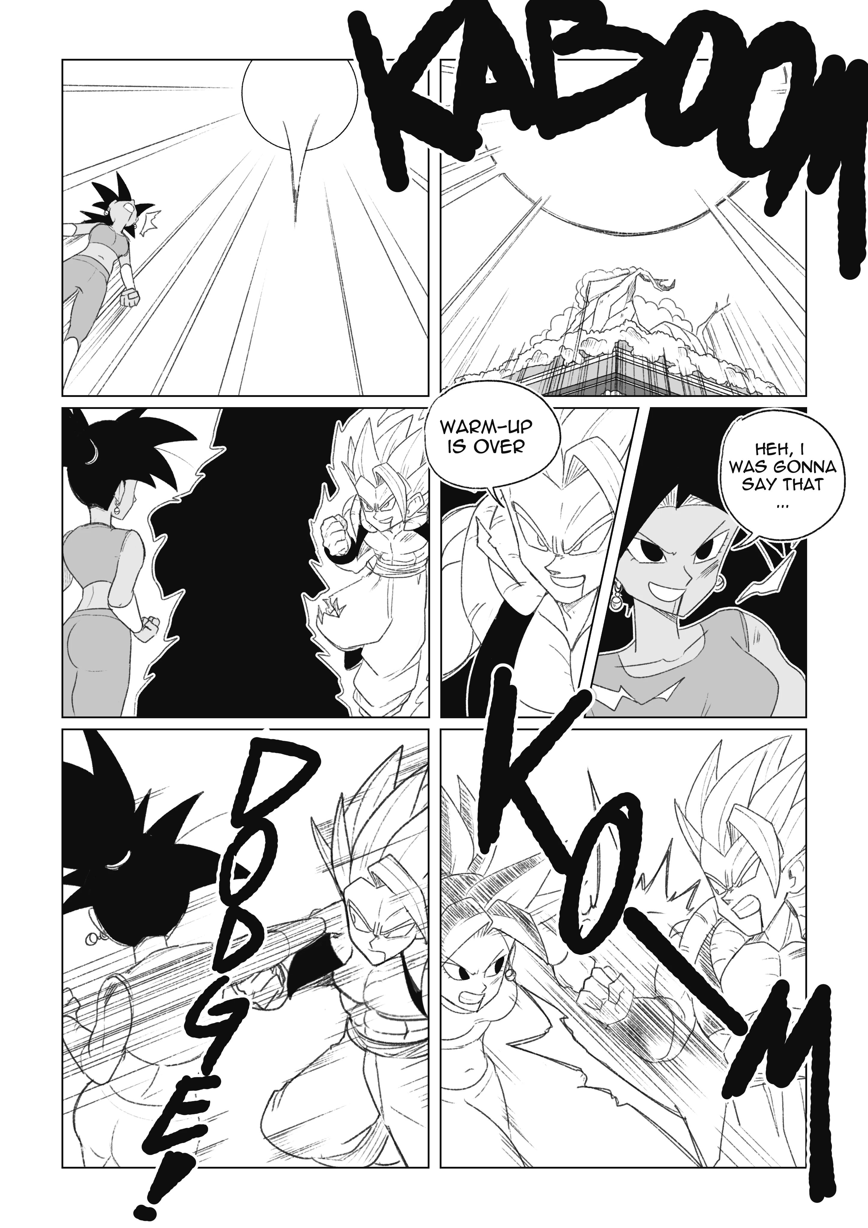 Teasing Cabba porn comic picture 55