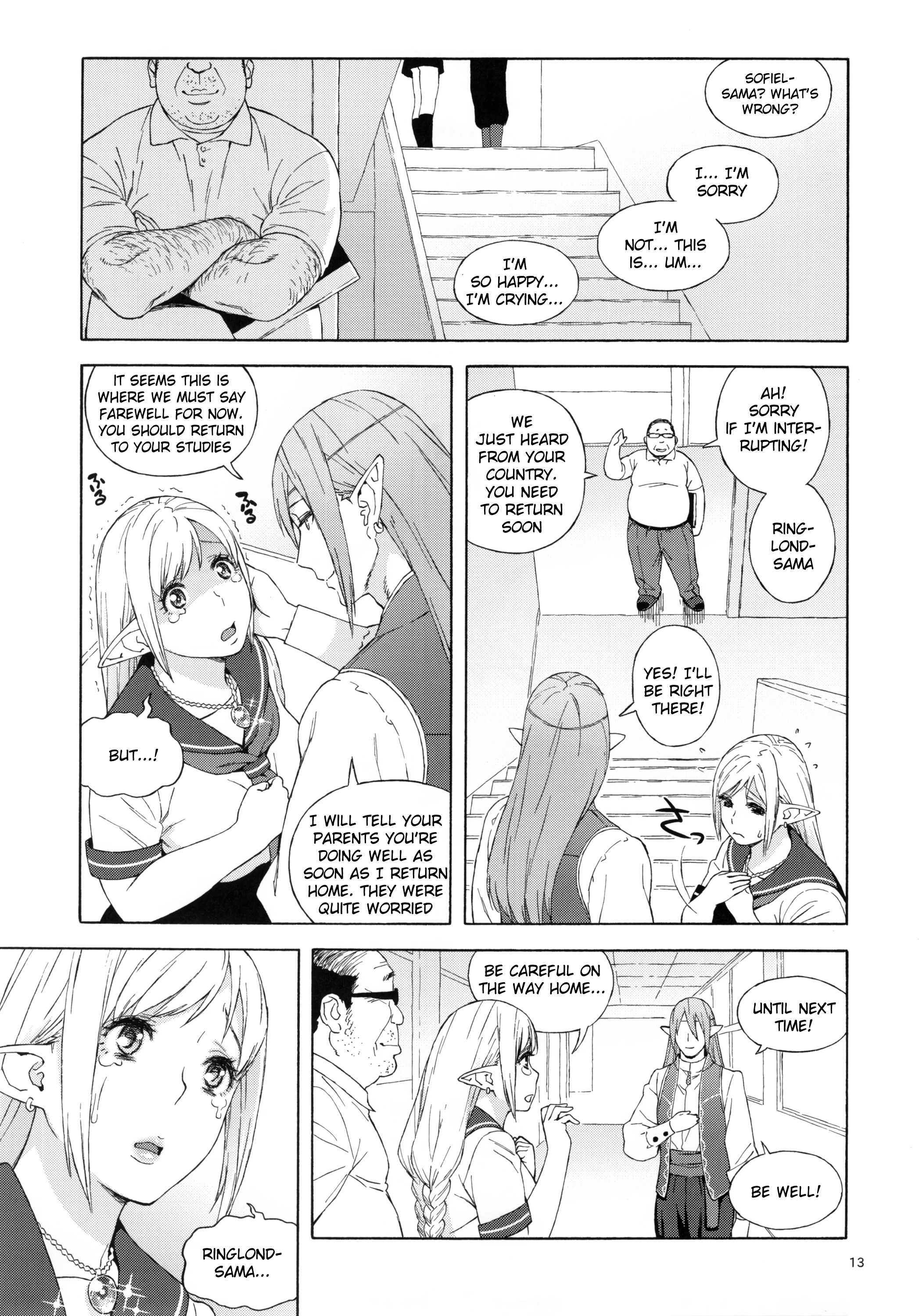 Tenkousei JK Elf 2 - Kegasareta Konyaku no Akashi porn comic picture 11