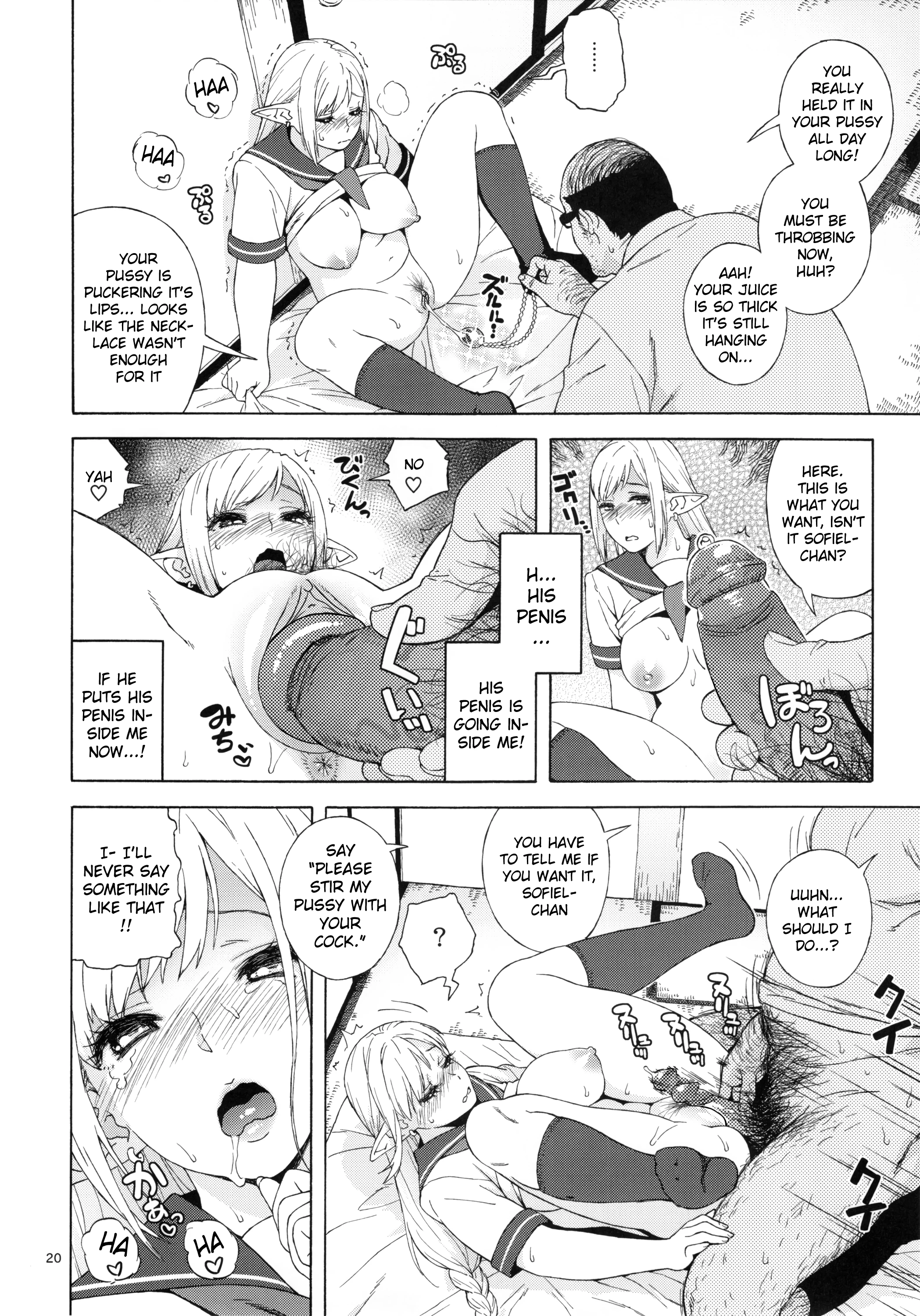 Tenkousei JK Elf 2 - Kegasareta Konyaku no Akashi porn comic picture 18
