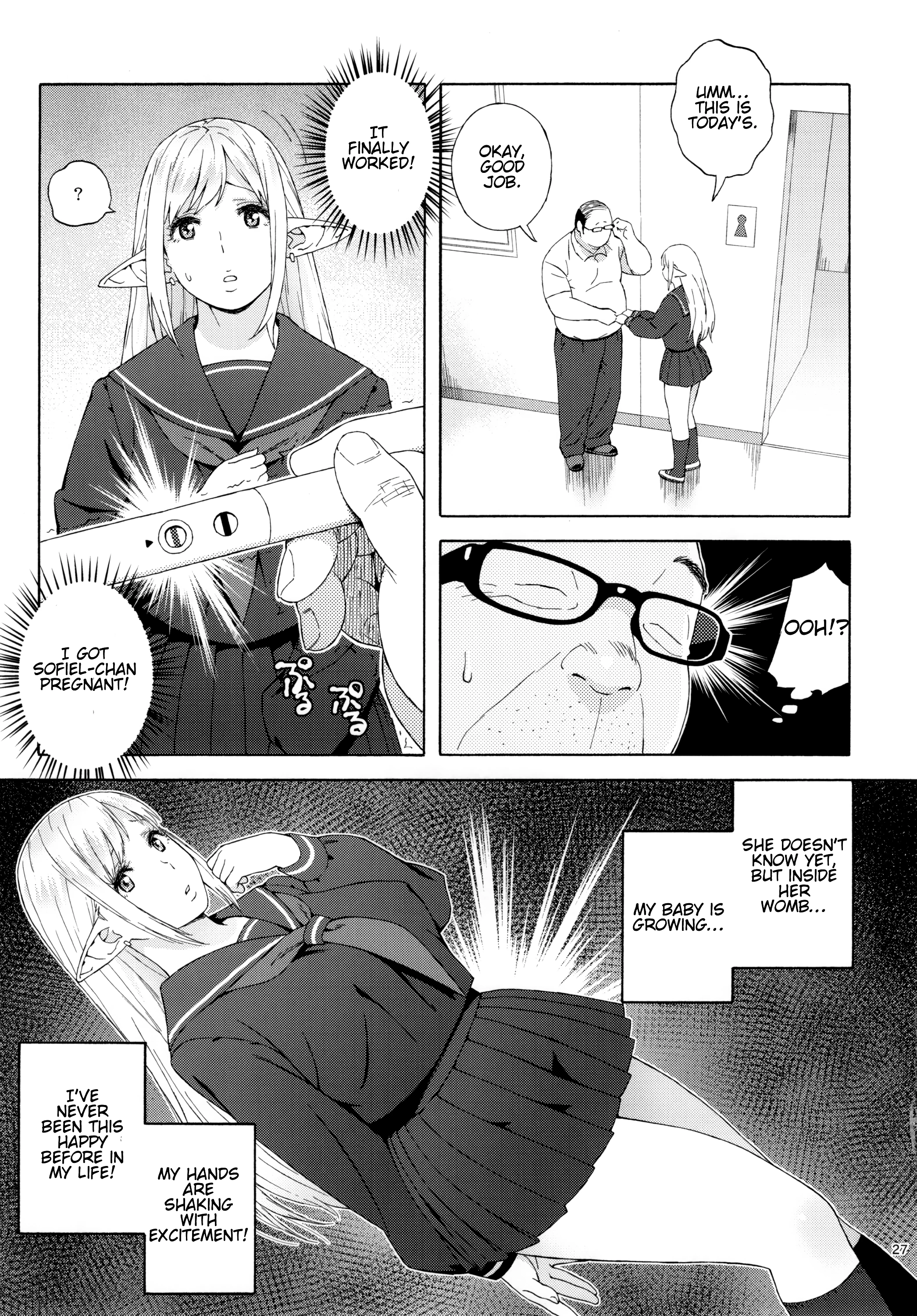 Tenkousei JK Elf 3 Saishuushou - Houkago Yagai Jugyou porn comic picture 25