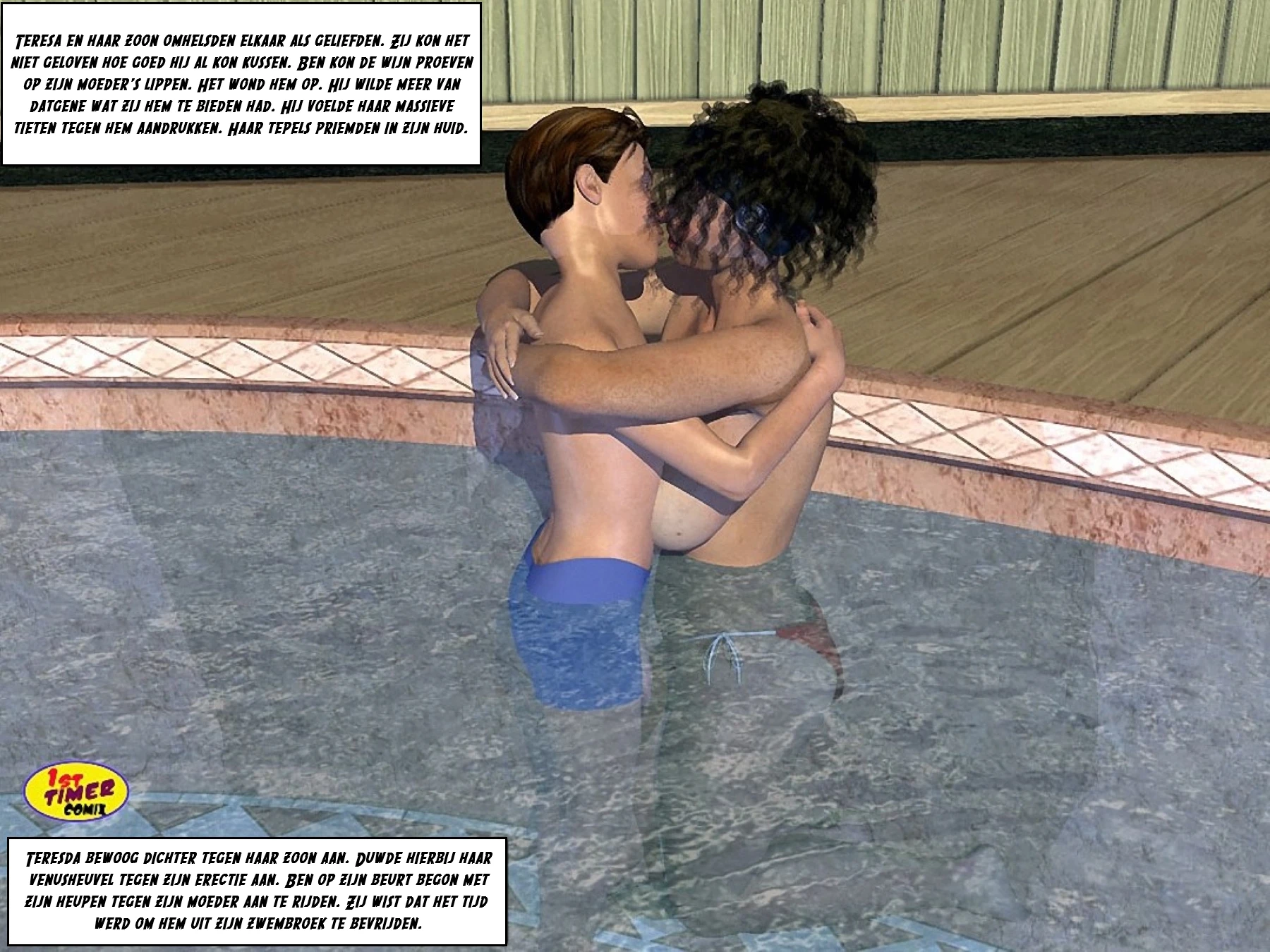 Teresa & Ben 01_At The Pool Side [NL] porn comic picture 9