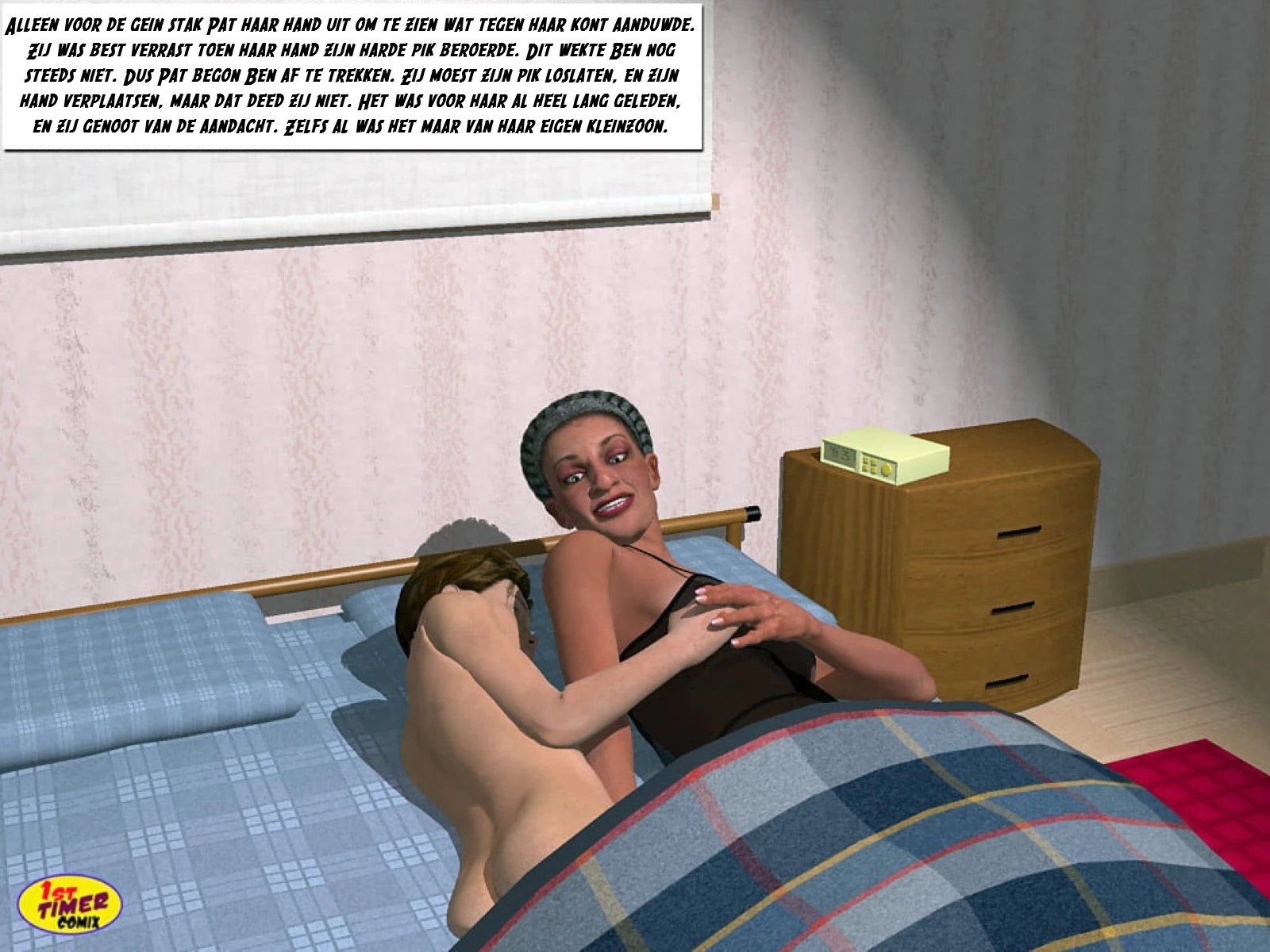 Teresa & Ben 02_Granny In Grandsons Bed [NL] porn comic picture 4