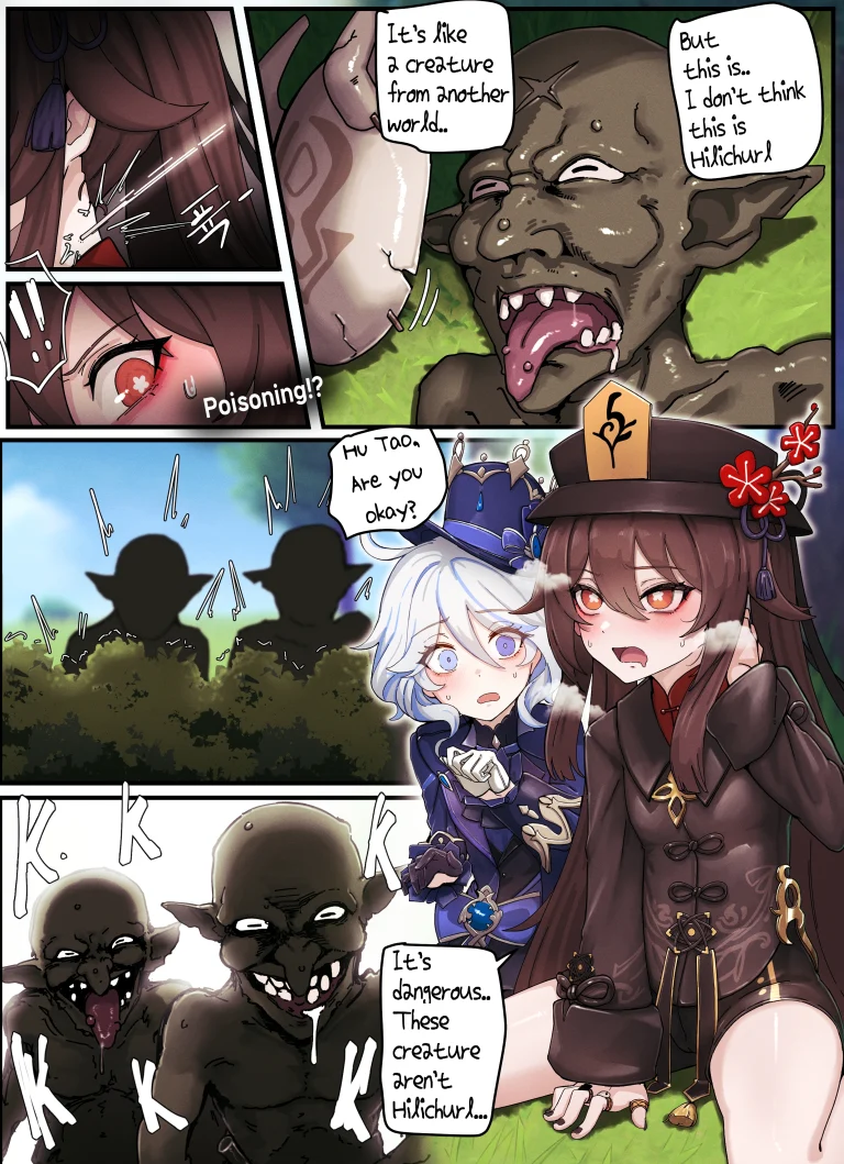 Teyvat Gravure 08: Hu Tao And Furina porn comic picture 4
