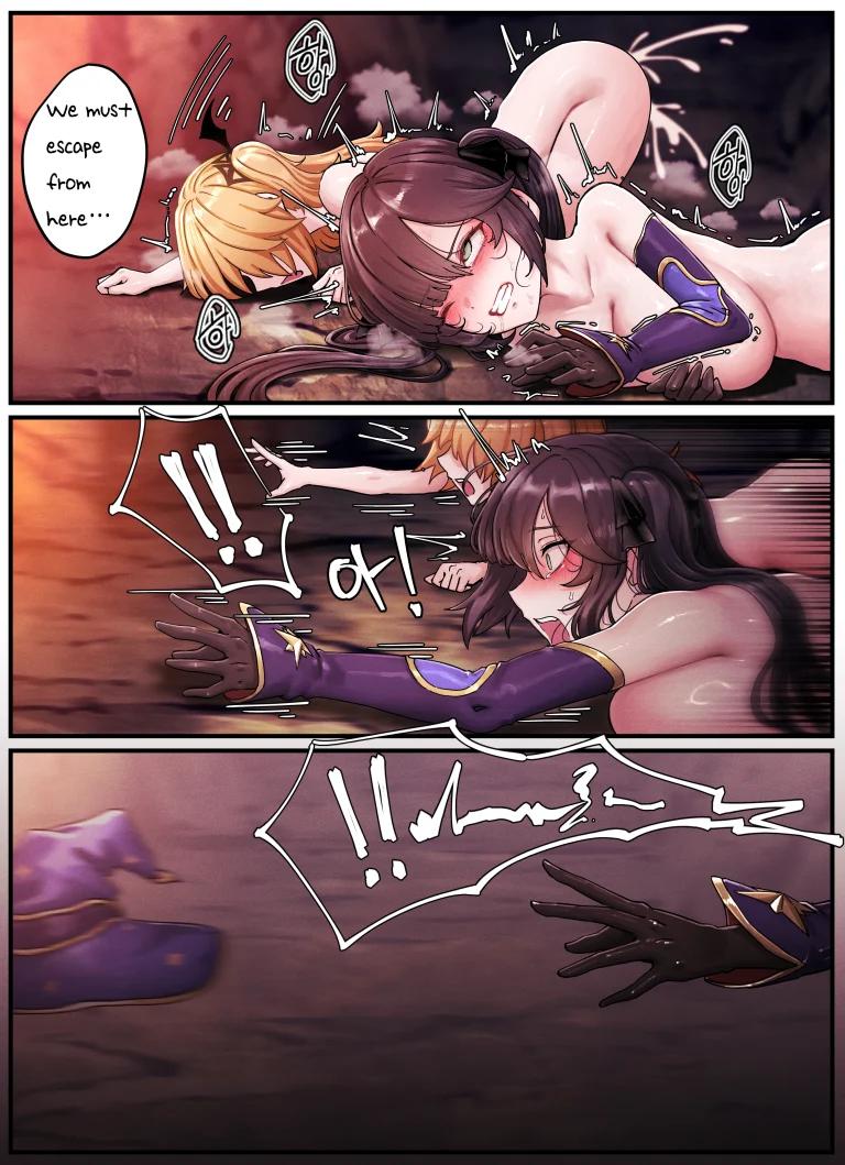 Teyvat Gravure 10: Mona and Fischl - Goblin Impact porn comic picture 10