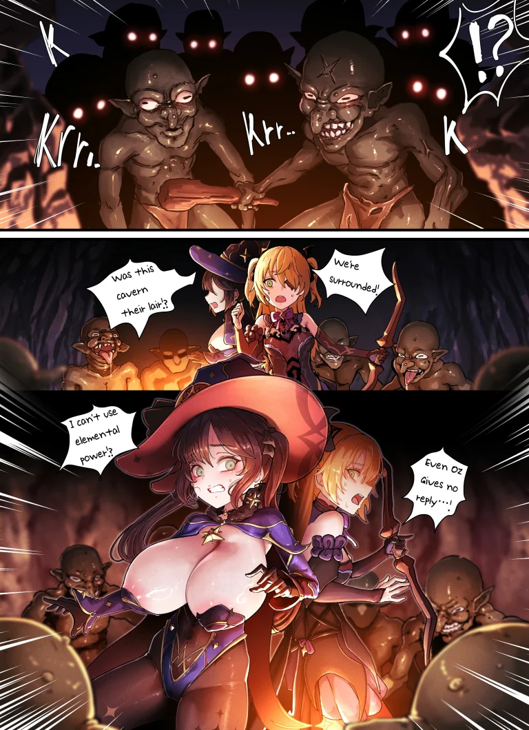 Teyvat Gravure 10: Mona and Fischl - Goblin Impact porn comic picture 3