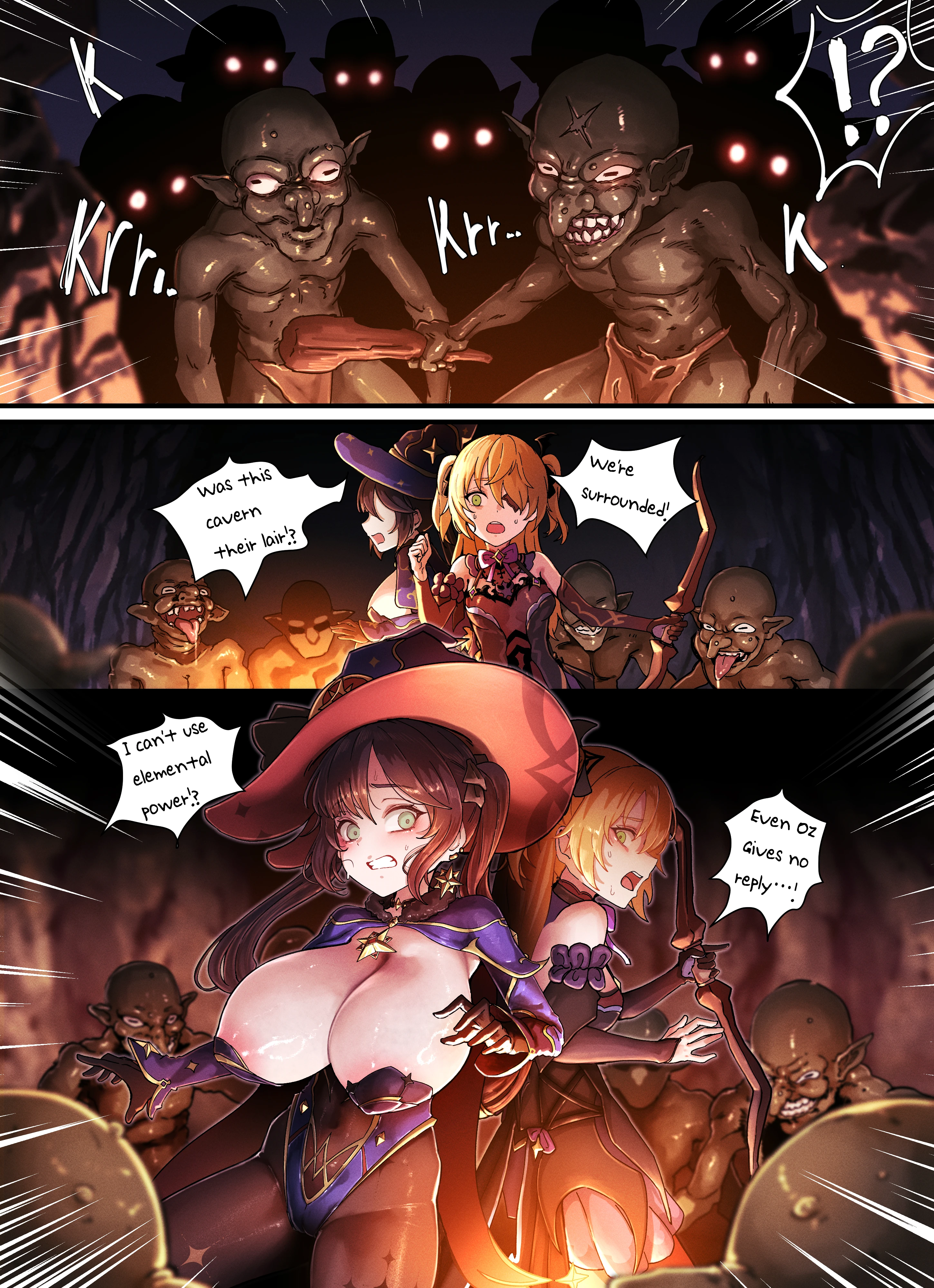 Teyvat Gravure 10: Mona and Fischl - Goblin Impact porn comic picture 3