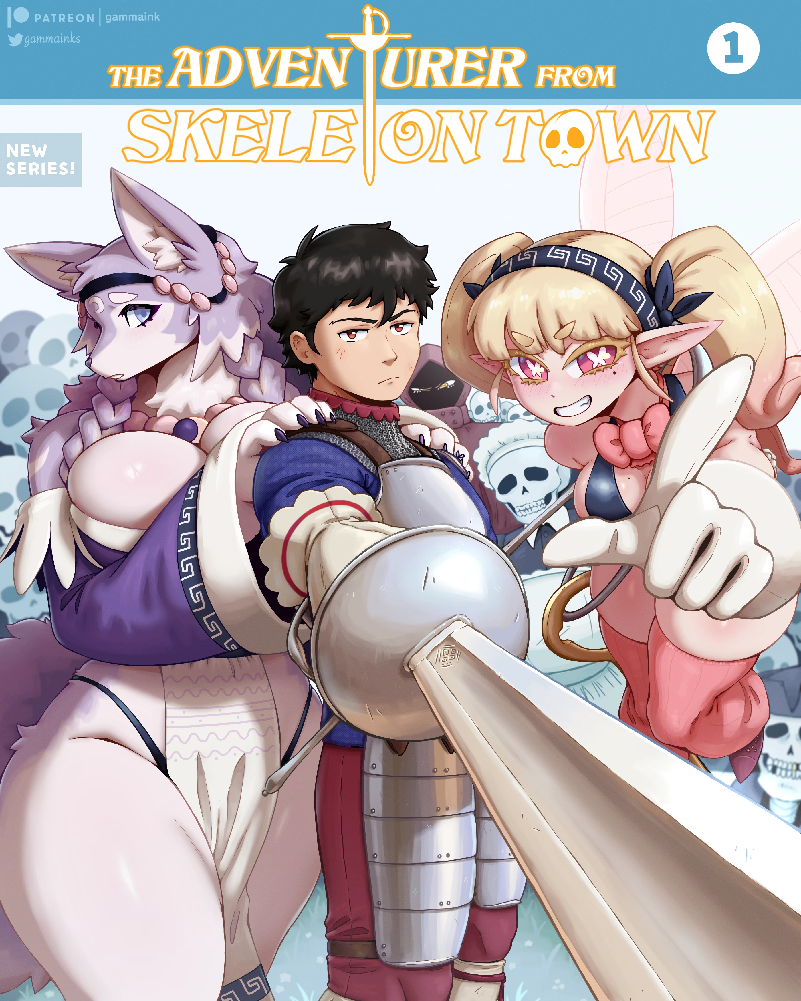 The Adventurer from Skeleton Town Chapter 1 porn comic picture 1