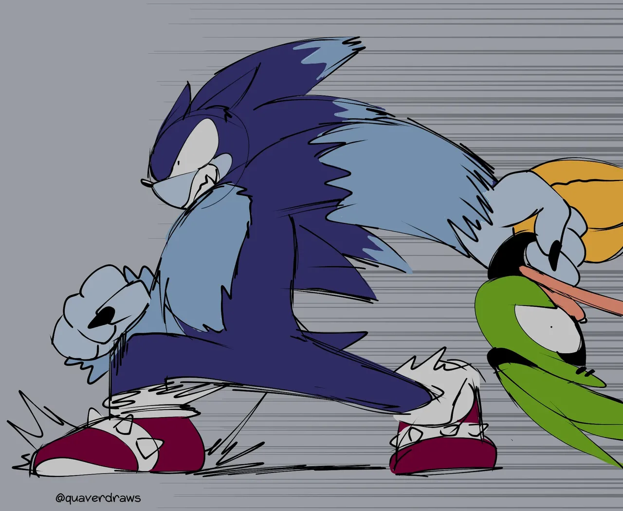 The Blue Blur vs The Mean Green porn comic picture 10