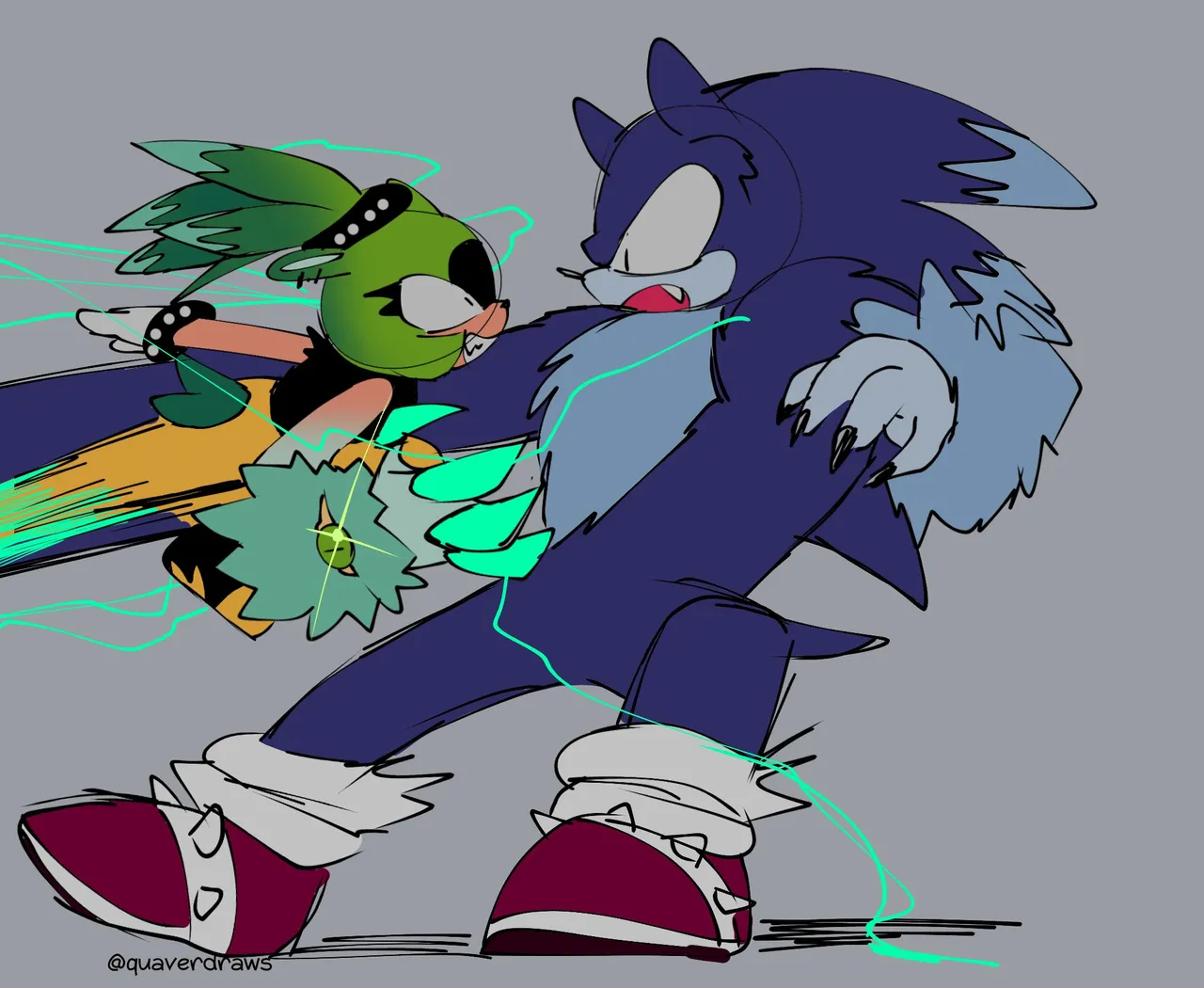 The Blue Blur vs The Mean Green porn comic picture 13