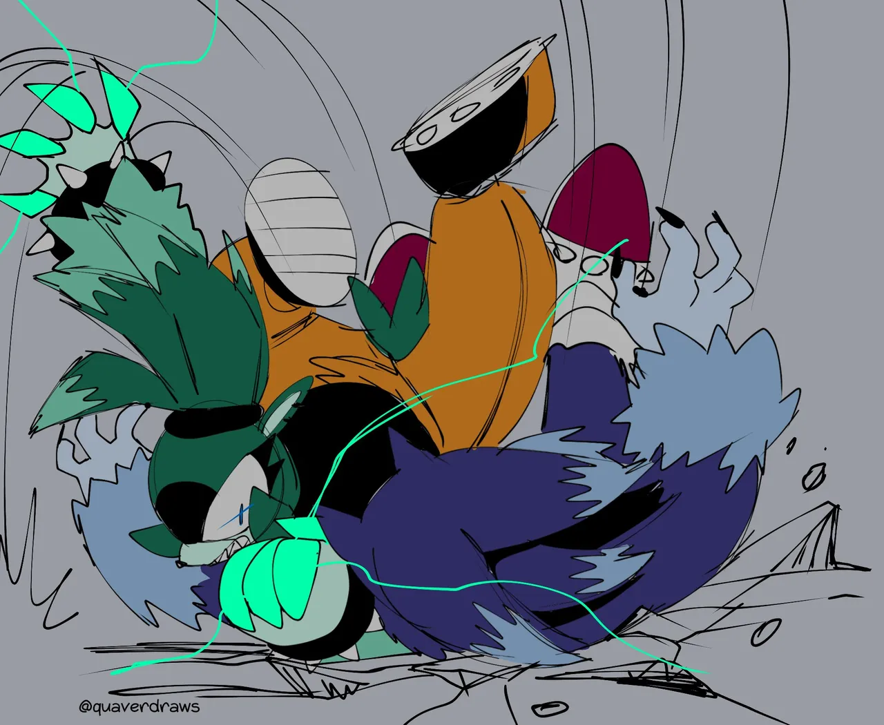 The Blue Blur vs The Mean Green porn comic picture 15