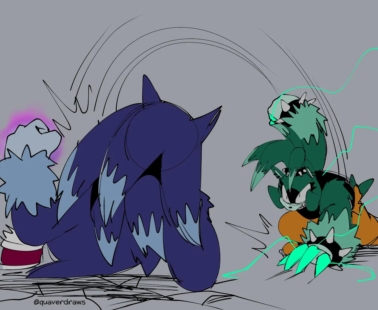 The Blue Blur vs The Mean Green porn comic picture 16