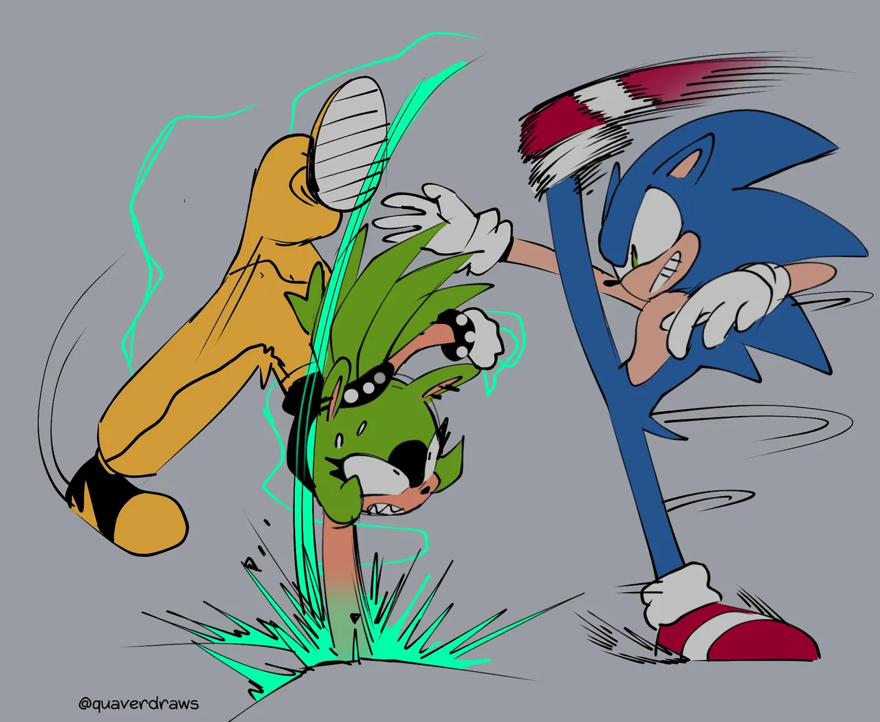 The Blue Blur vs The Mean Green porn comic picture 3
