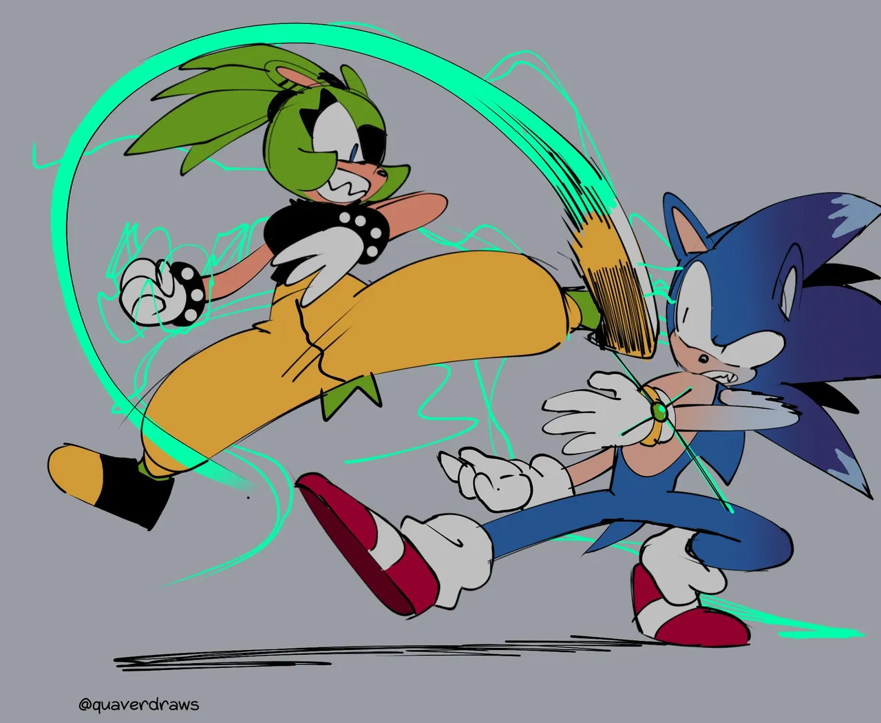 The Blue Blur vs The Mean Green porn comic picture 8