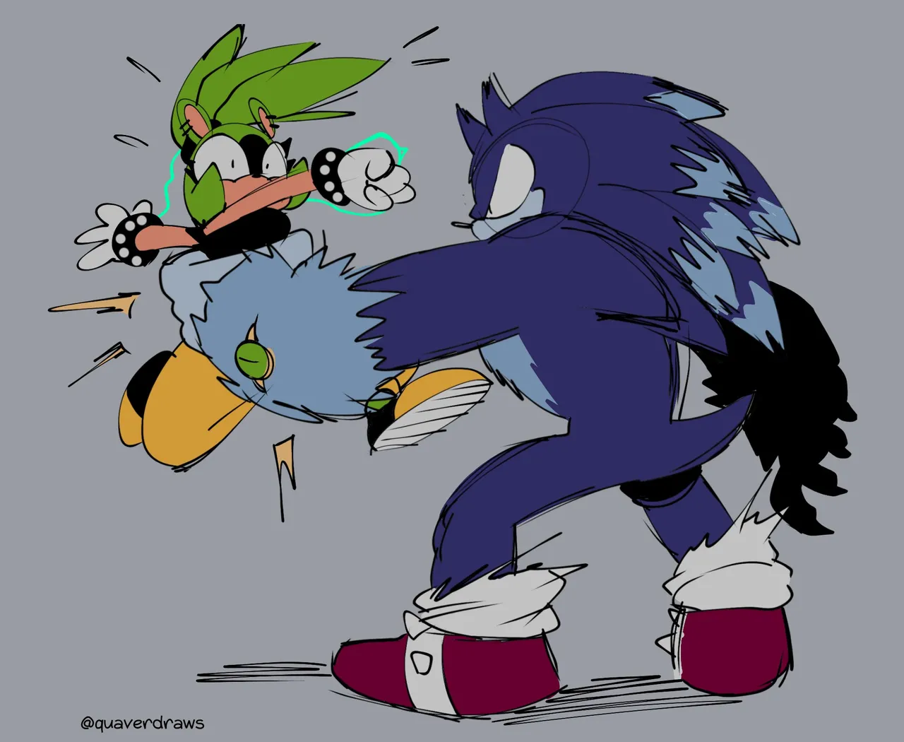 The Blue Blur vs The Mean Green porn comic picture 9
