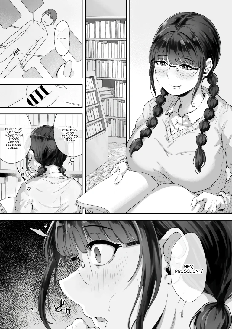 The Busty Library Committee President Is Very Interested In Lewd Stuff porn comic picture 2