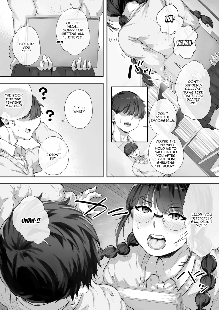 The Busty Library Committee President Is Very Interested In Lewd Stuff porn comic picture 3
