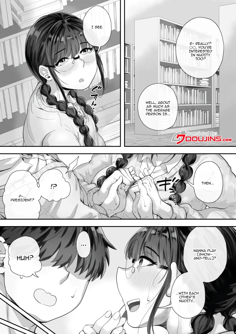 The Busty Library Committee President Is Very Interested In Lewd Stuff porn comic picture 5