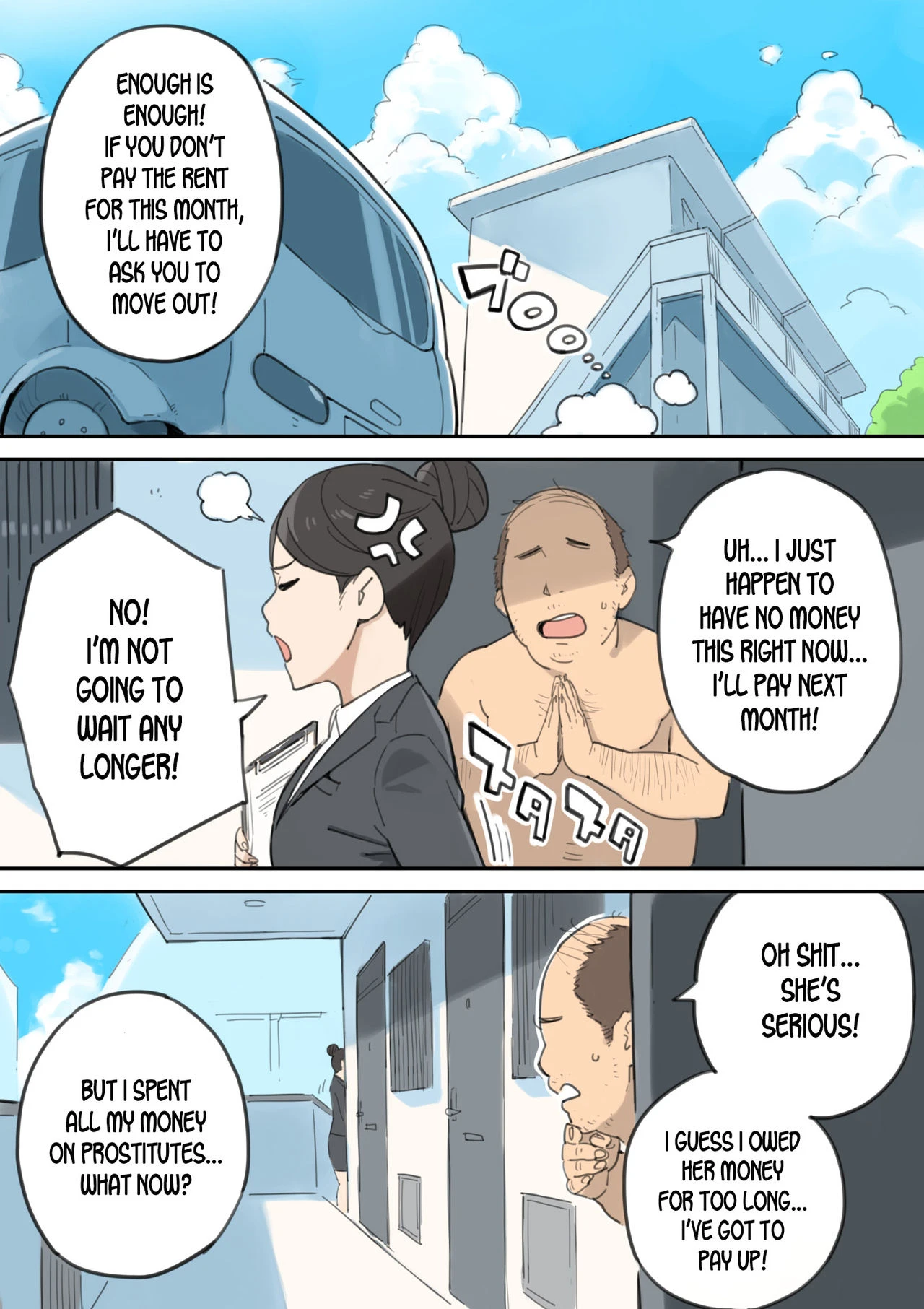 The Cock-Selling Middle Aged Man porn comic picture 2