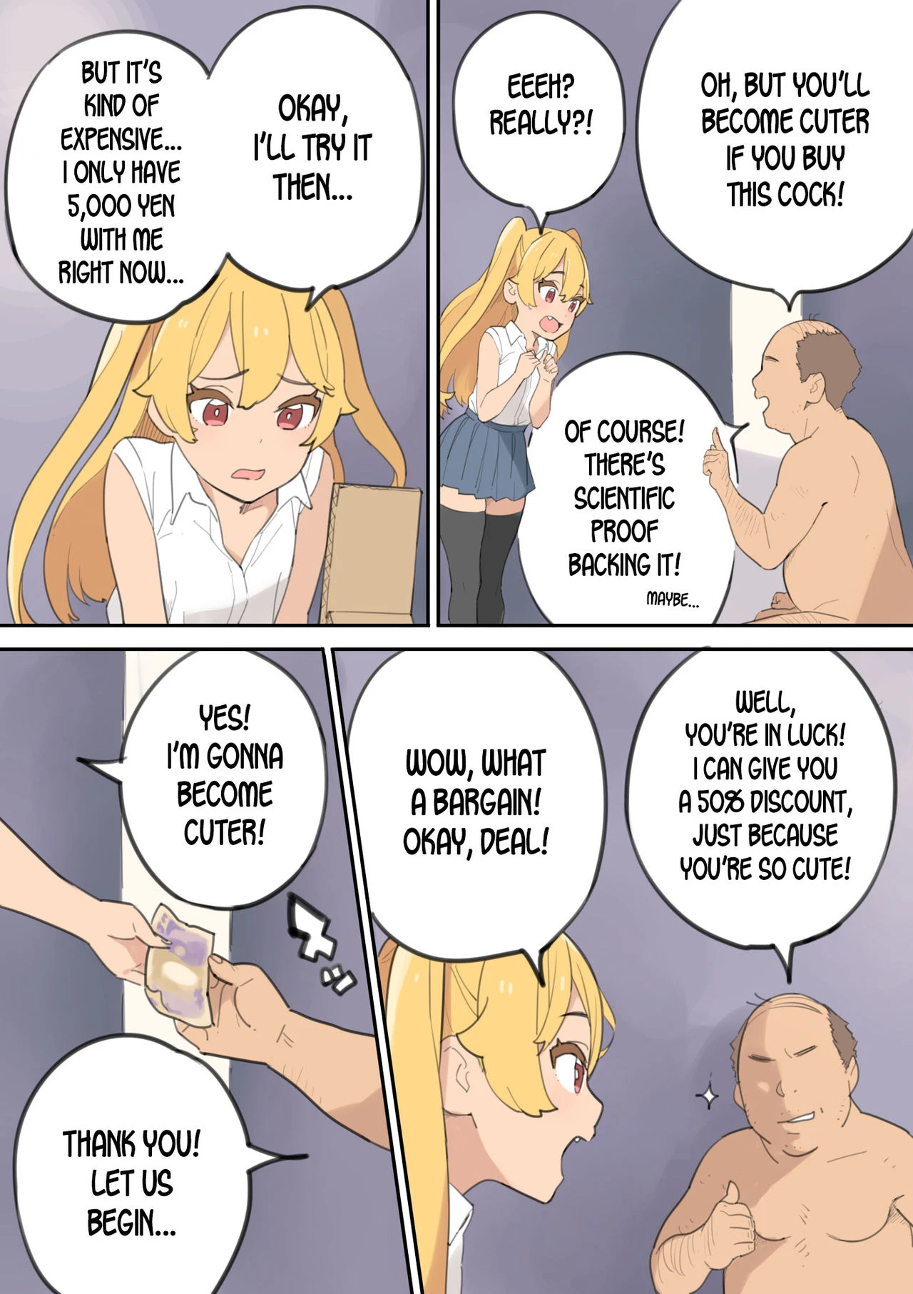 The Cock-Selling Middle Aged Man porn comic picture 21