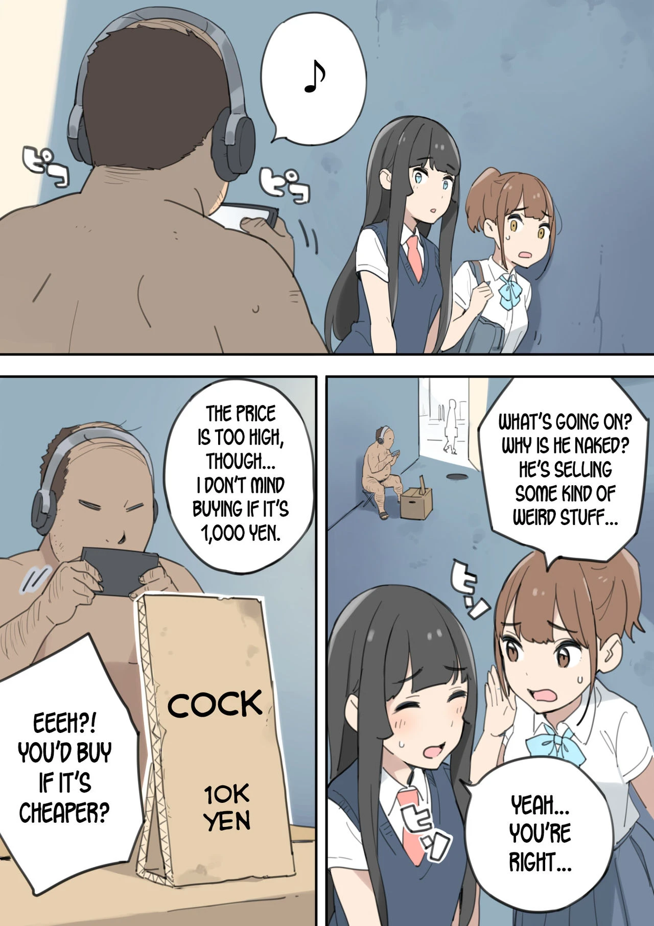 The Cock-Selling Middle Aged Man porn comic picture 4