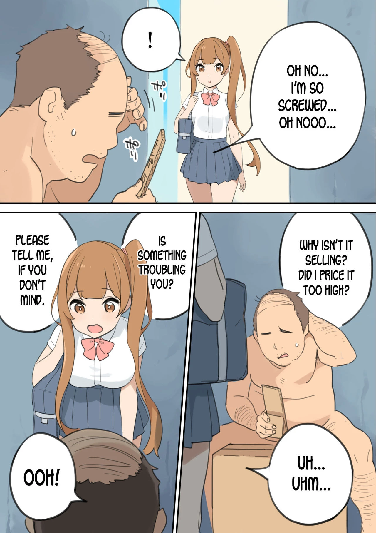 The Cock-Selling Middle Aged Man porn comic picture 7
