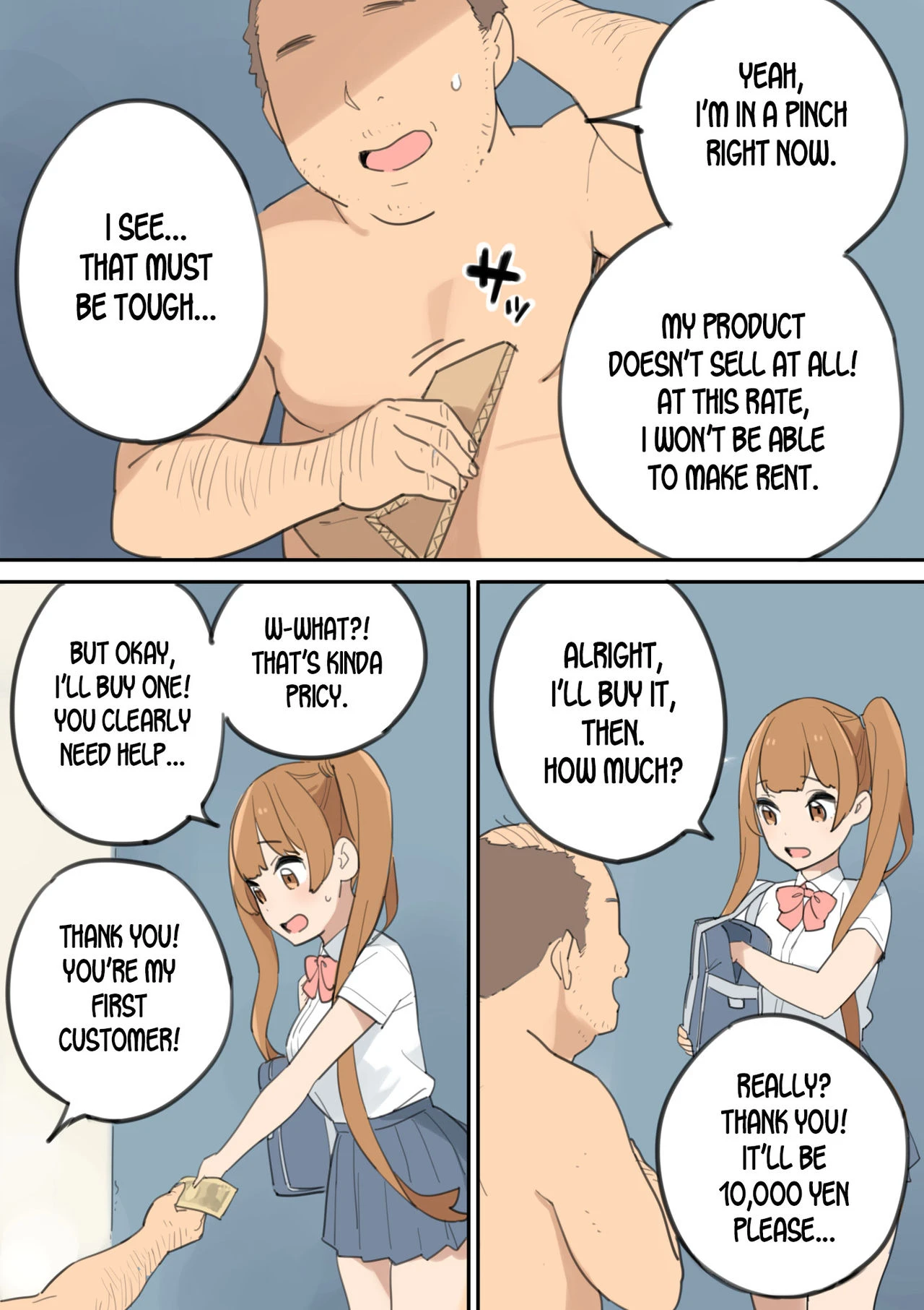 The Cock-Selling Middle Aged Man porn comic picture 8
