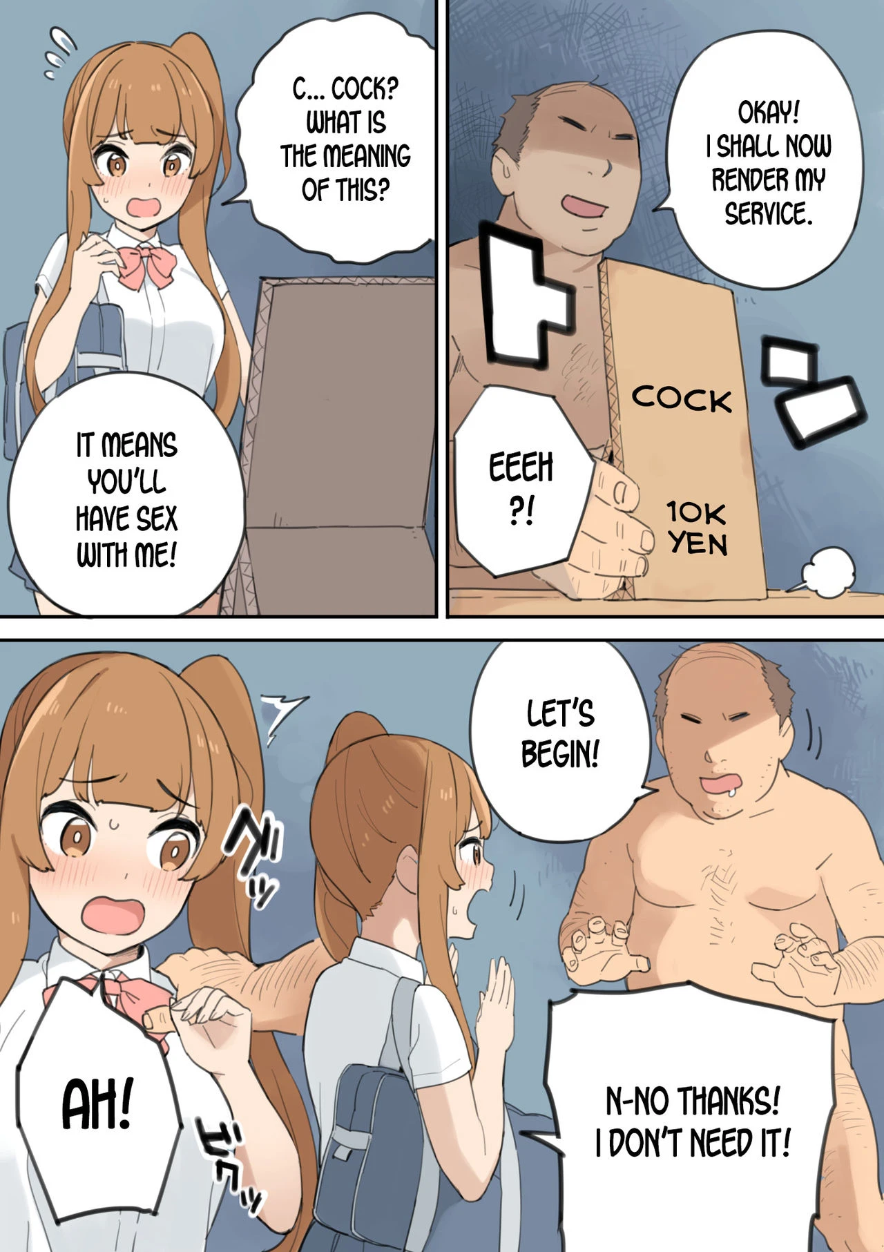 The Cock-Selling Middle Aged Man porn comic picture 9