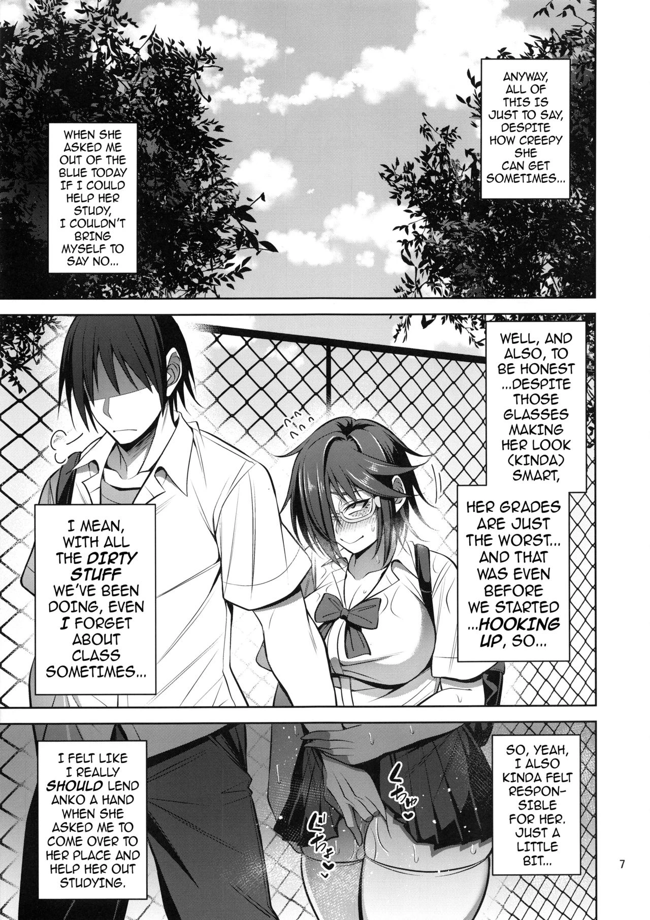 The Creepy Glasses Girl porn comic picture 6